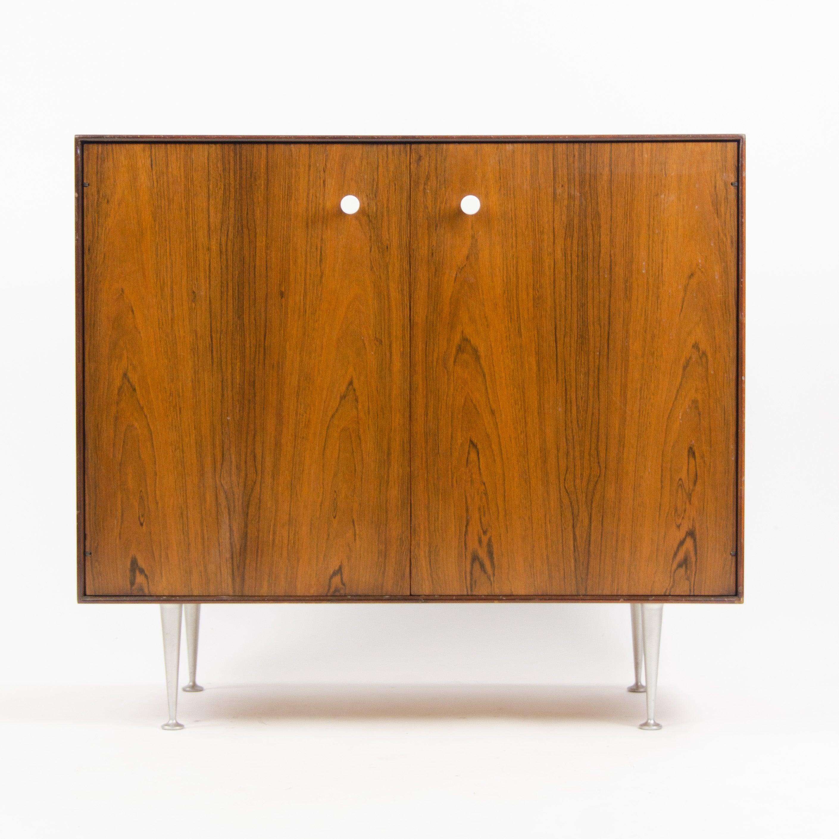 Mid-20th Century 1950s George Nelson Herman Miller Thin Edge Rosewood Dresser Cabinet