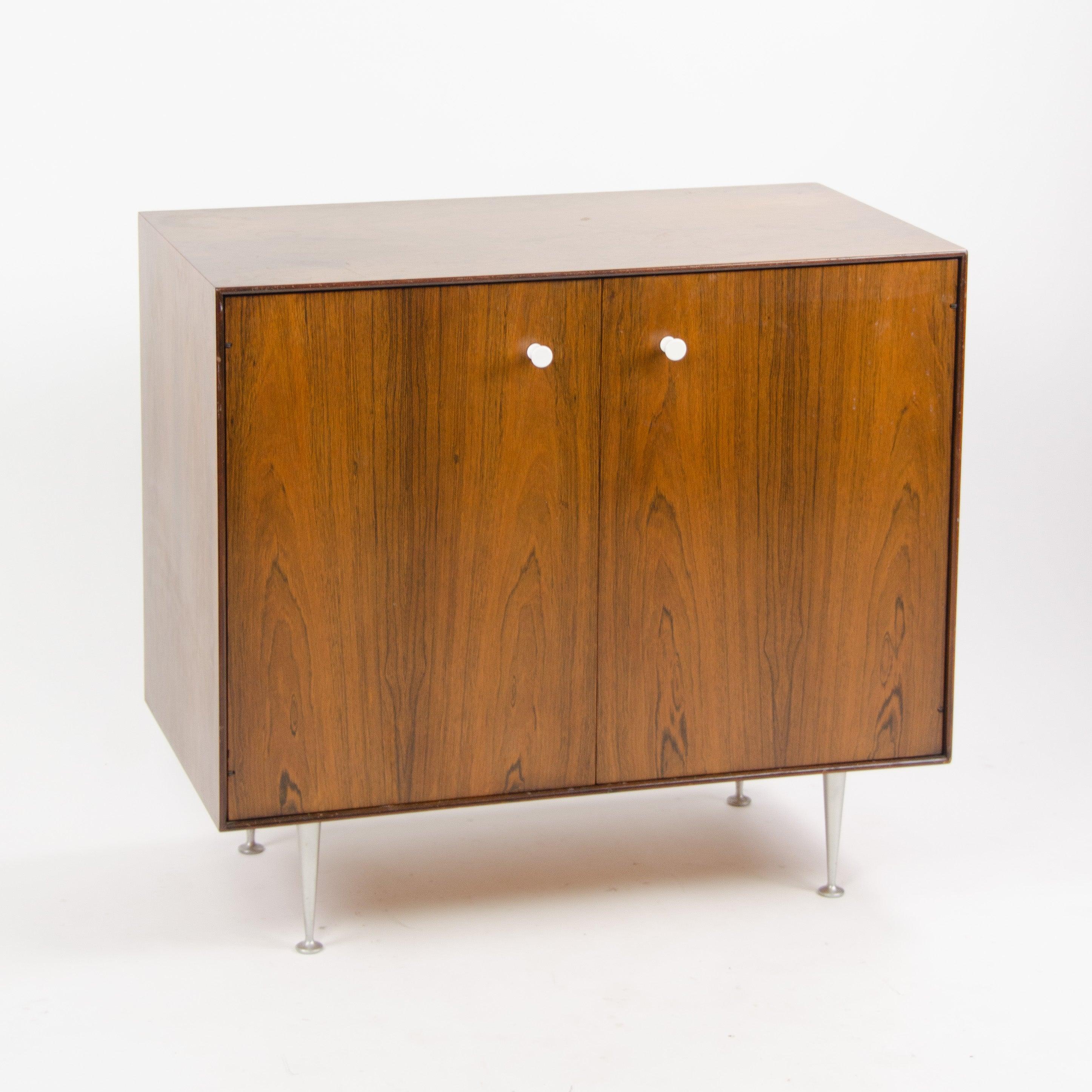 1950s George Nelson Herman Miller Thin Edge Rosewood Dresser Cabinet 1