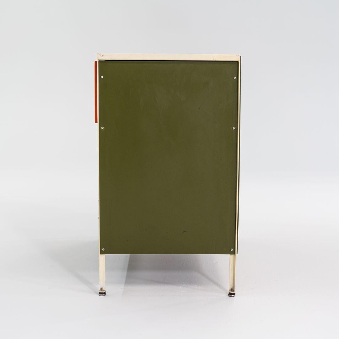 Mid-20th Century 1950s George Nelson No. 4000 Series Steel Frame Cabinet, Model 4033 For Sale