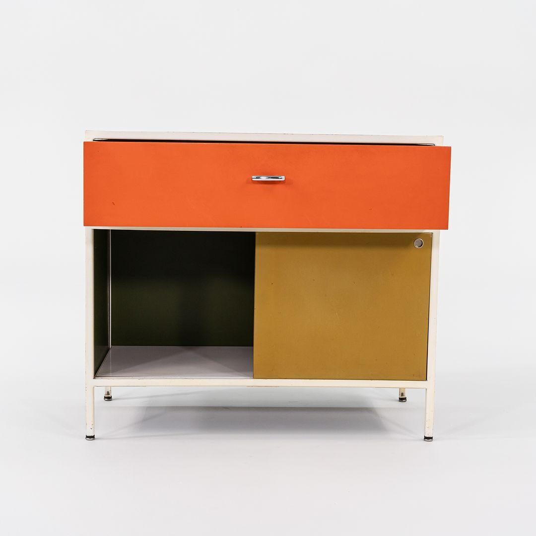 1950s George Nelson No. 4000 Series Steel Frame Cabinet, Model 4033 For Sale 2