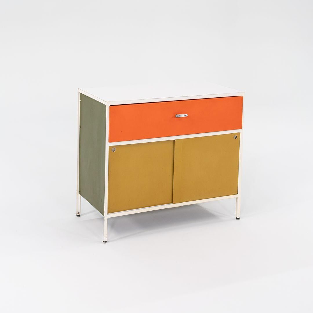1950s George Nelson No. 4000 Series Steel Frame Cabinet, Model 4033 For Sale 3