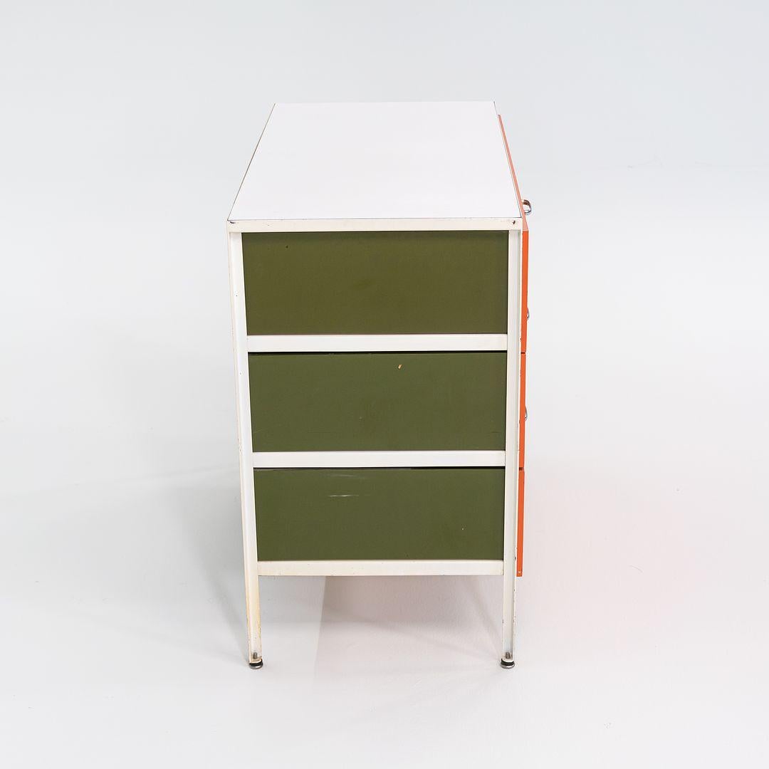 1950s George Nelson No. 4000 Series Three Drawer Steel Frame Dresser For Sale 2