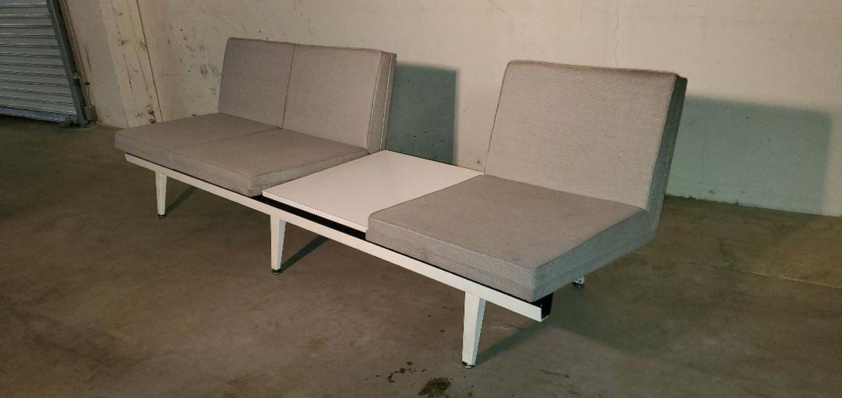 20th Century 1950s George Nelson Steel Frame Sofa by Herman Miller Vintage Mid-Century Modern For Sale