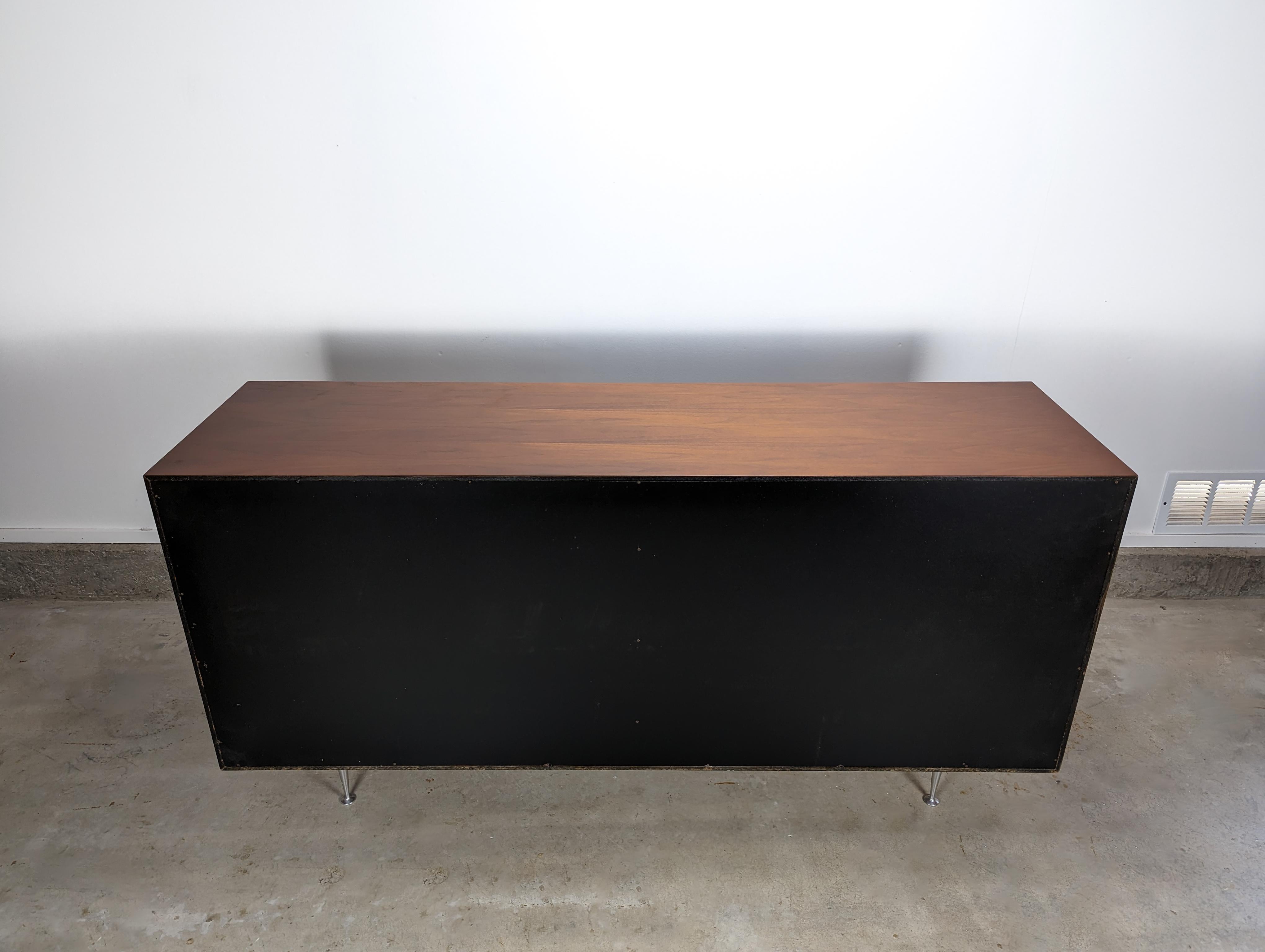 1950s George Nelson Thin Edge Walnut Dressers for Herman Miller For Sale 11