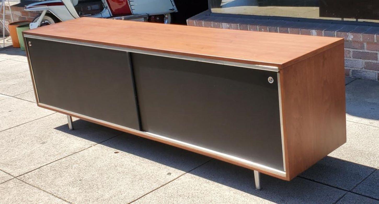 1950s George Nelson Vintage Walnut Credenza for Herman Miller Mid-Century Modern 10