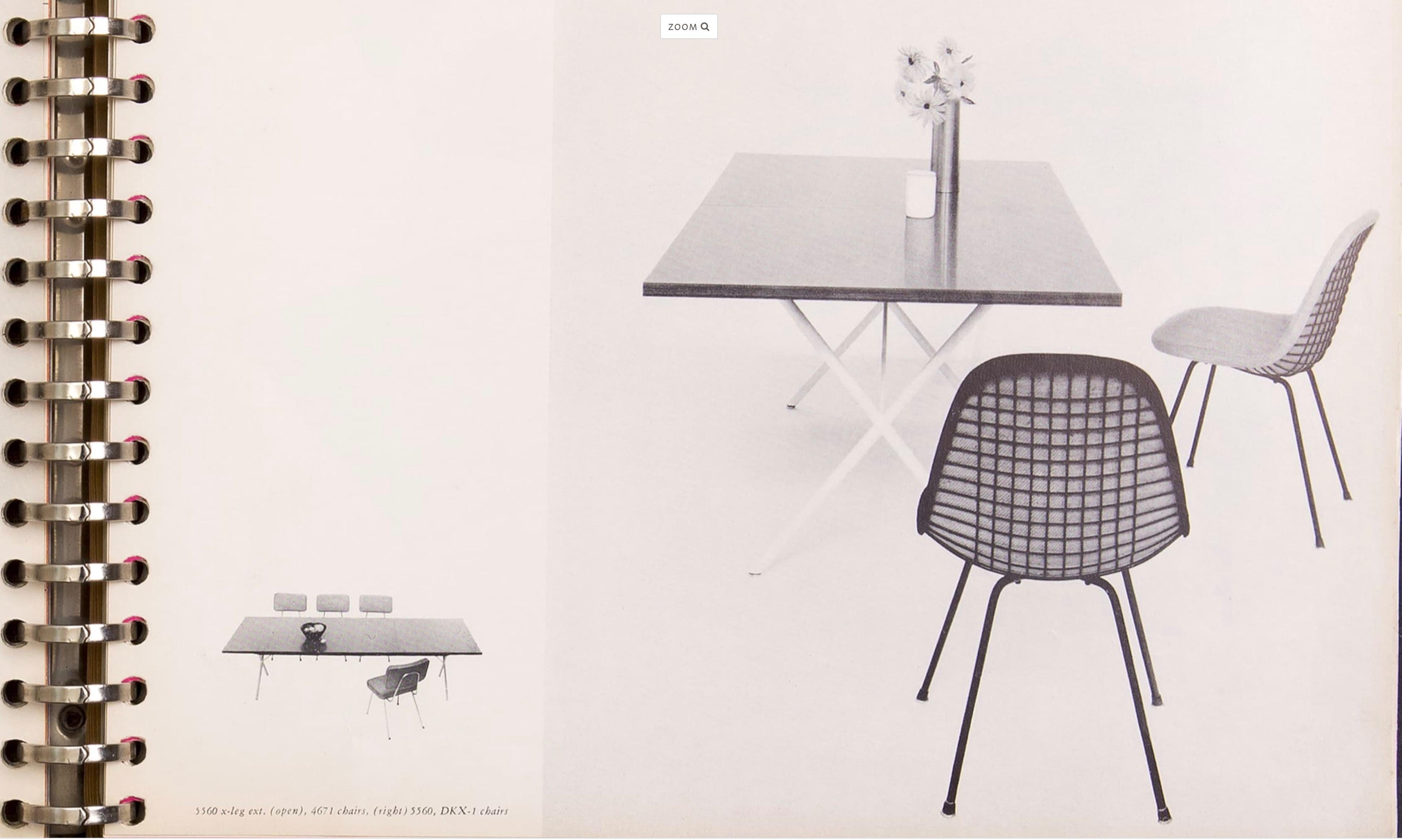 Milieu du XXe siècle Table de salle à manger à rallonge en X modèle 5062 de George Nelson des années 1950 en vente