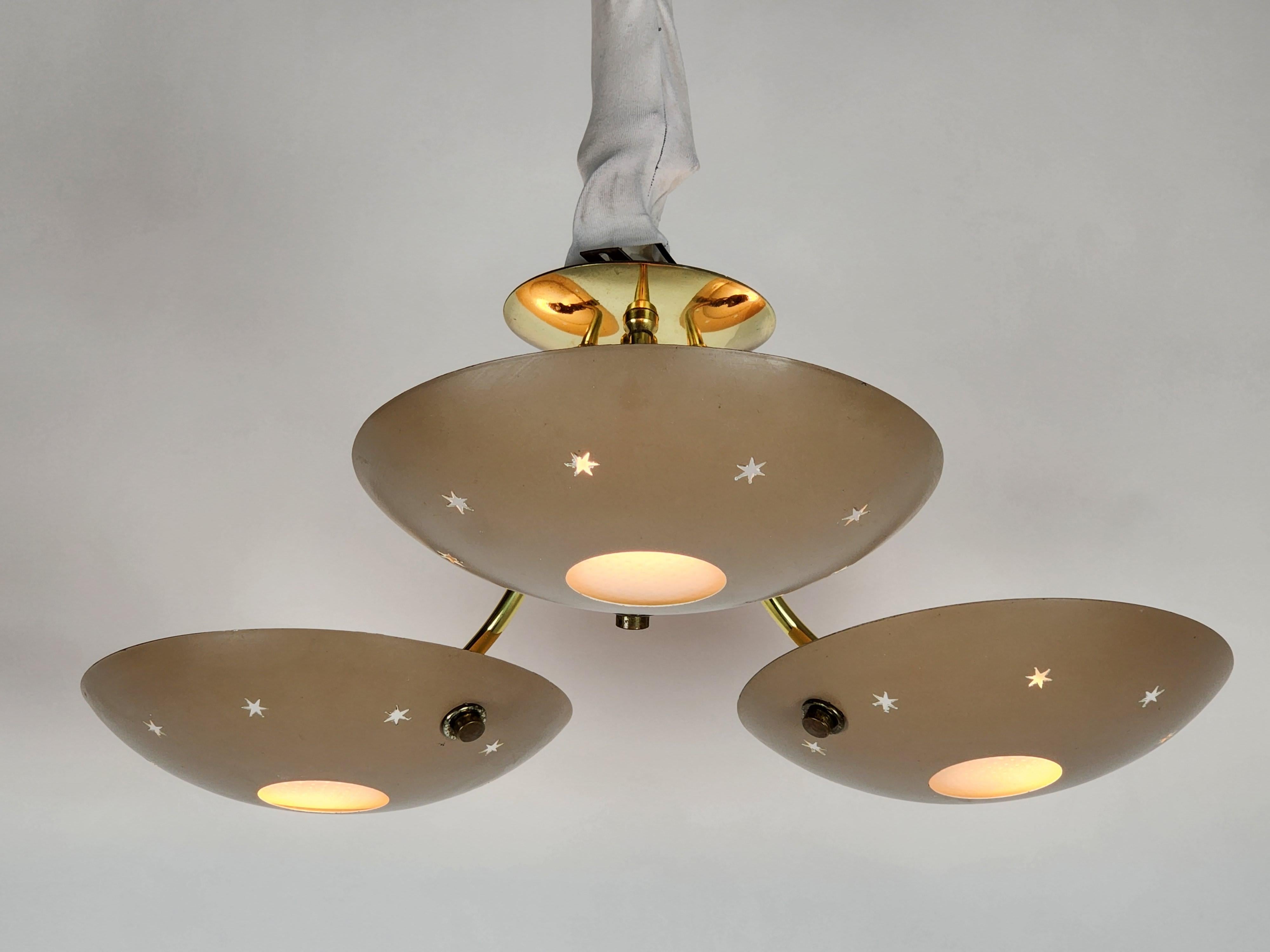 Smaltato Lampada da incasso con paralume smaltato Gerald Thurston, Lightolier, 1950,  USA in vendita