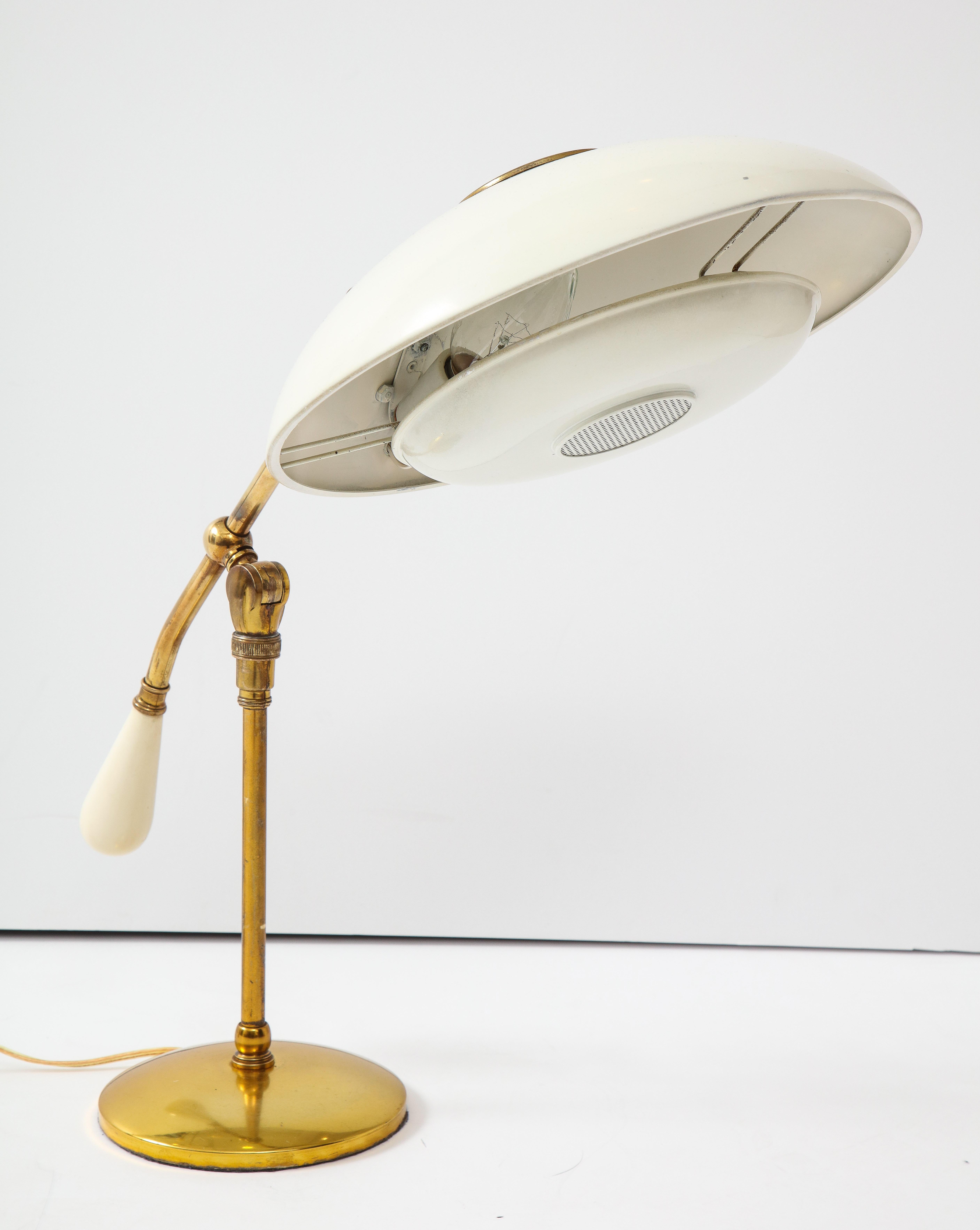 1950s Gerald Thurston for Lightolier Brass Desk Lamp 4