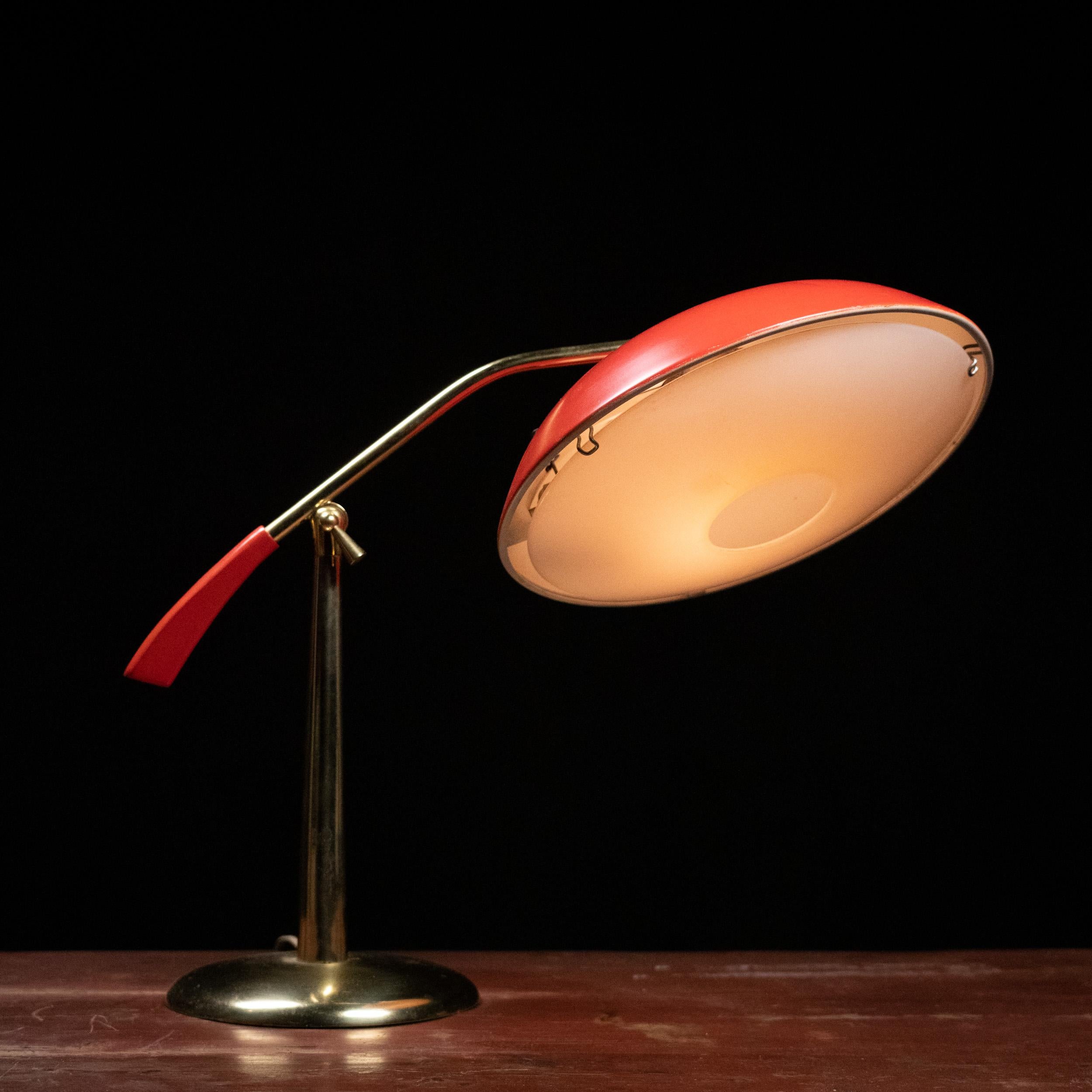 1950s Gerald Thurston for Lightolier Brass Desk Lamp 2