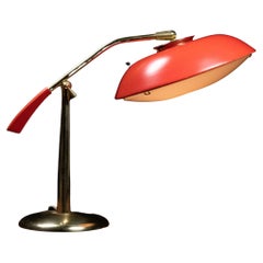 Retro 1950s Gerald Thurston for Lightolier Brass Desk Lamp