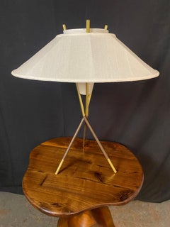 1950's Gerald Thurston Lightolier Tripod Lamp