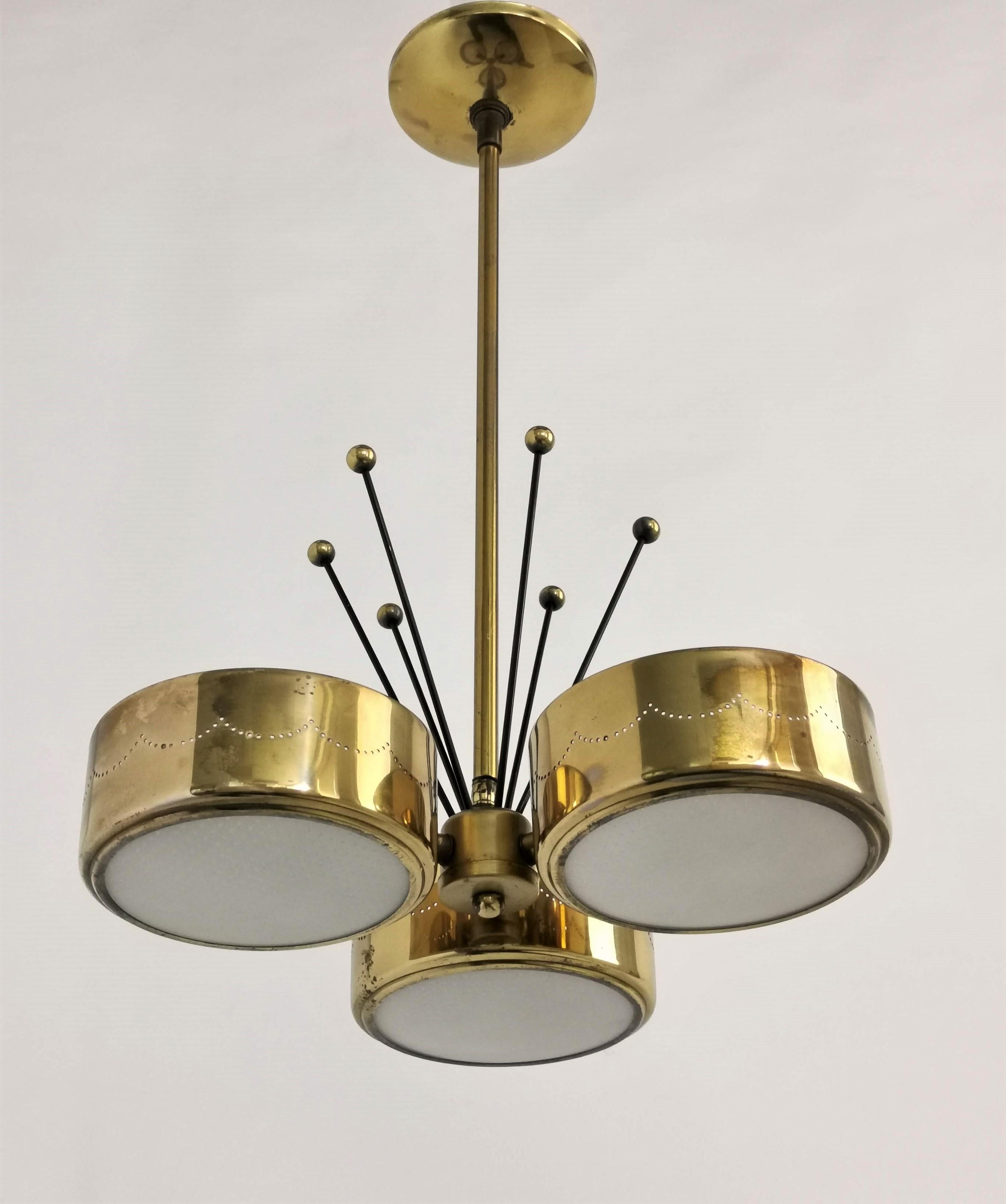 1950s Gerald Thurston Sputnik Pendant, Lightolier, USA 1