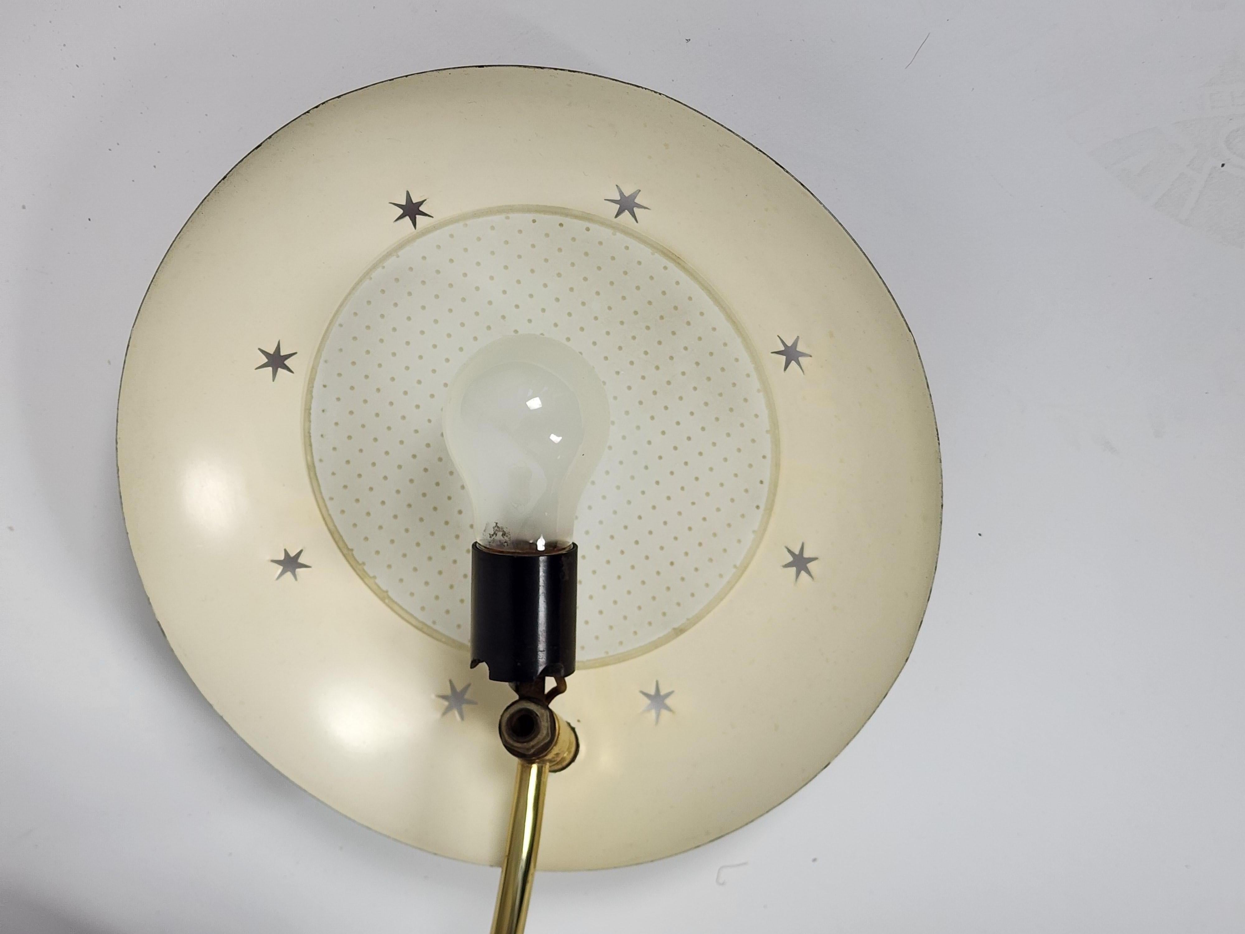 Einbaubeleuchtung mit durchbrochenem Sternschirm von Gerald Thurston für Lightolier, 1950er Jahre  USA  4