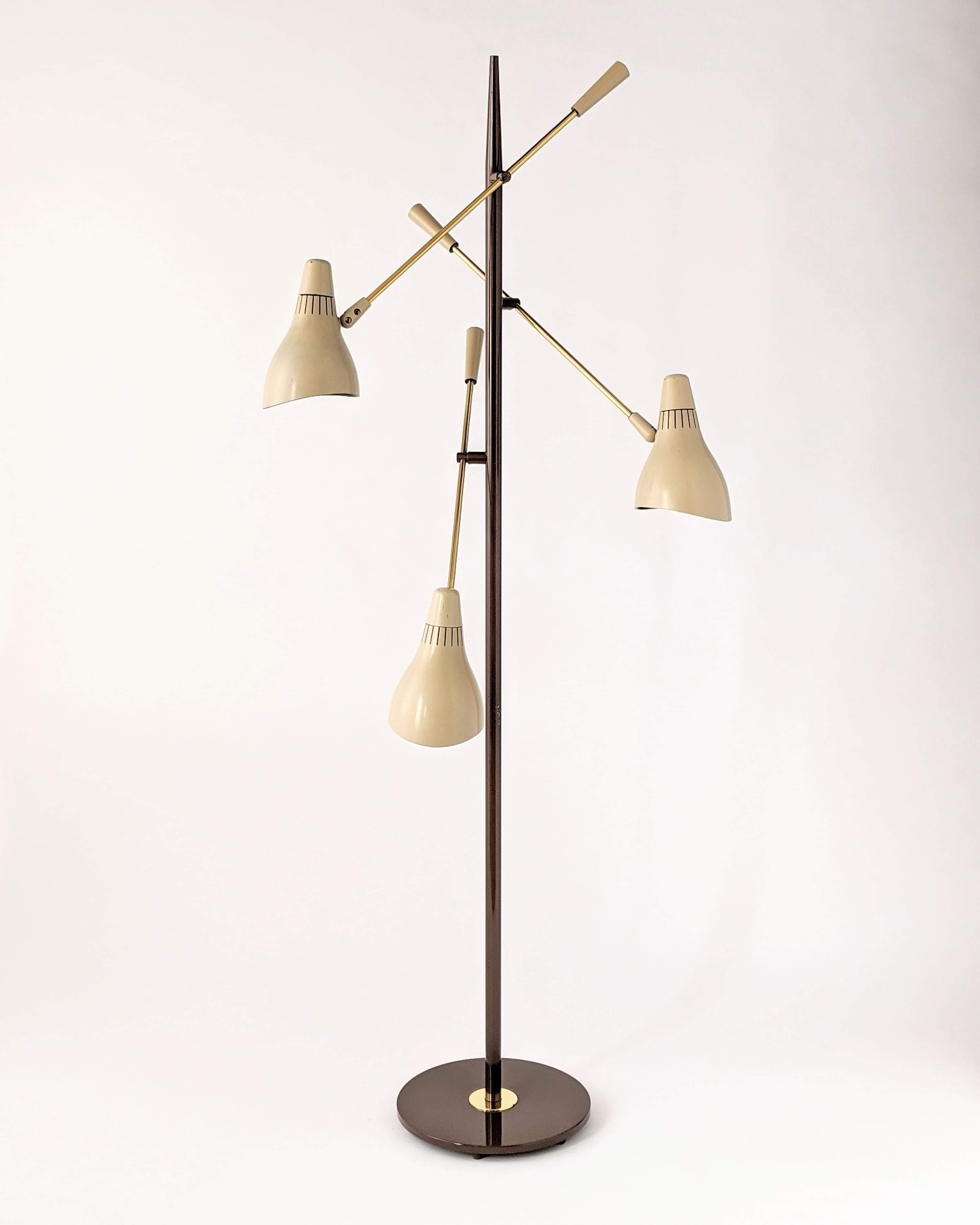 gerald thurston lightolier floor lamp