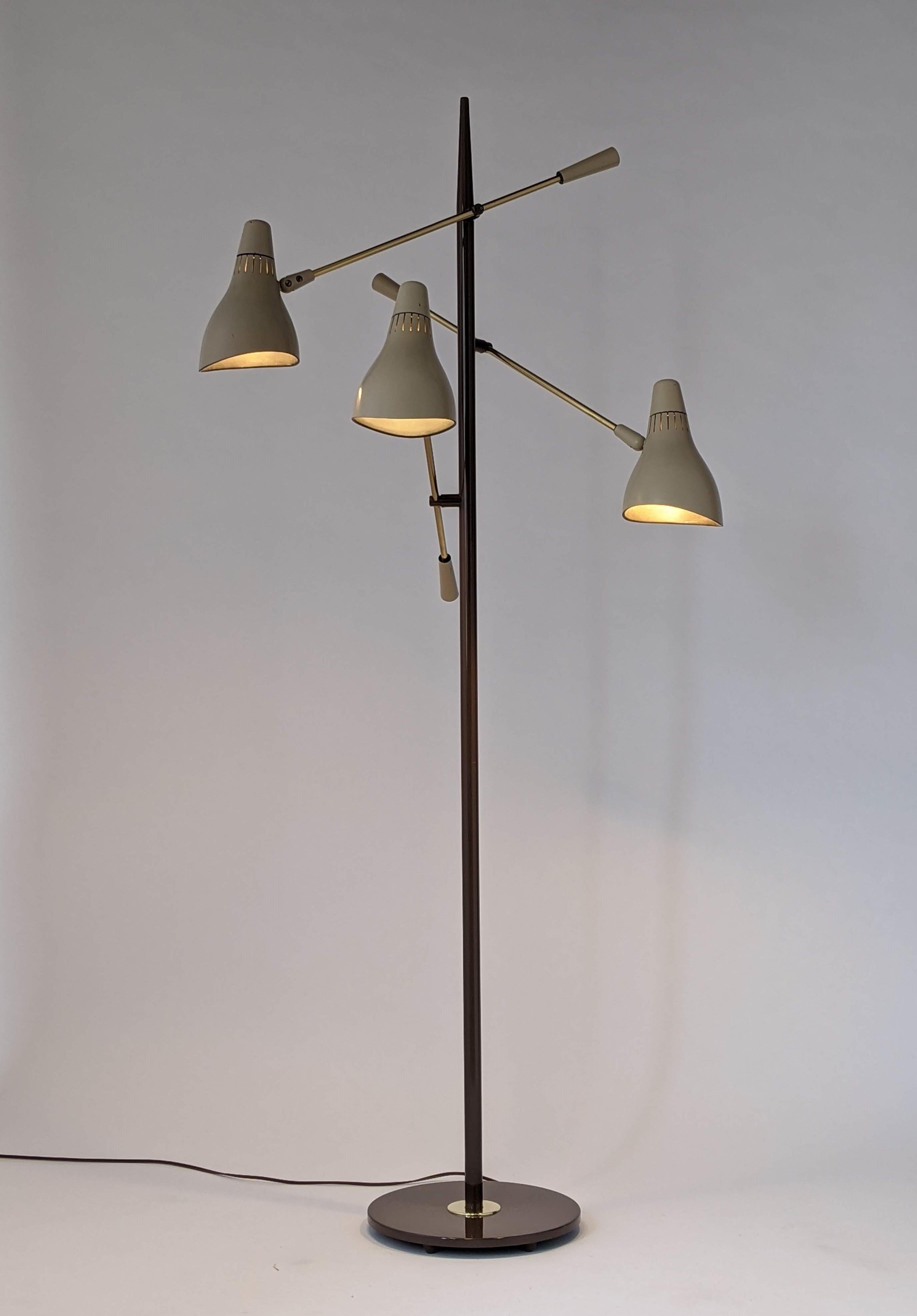 Mid-20th Century 1950s Gerald Thurston Triennale Floor Lamp for Lightolier, USA
