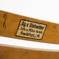 chaises de salle à manger pliantes en hêtre allemand des années 1950:: lot de vingt-quatre