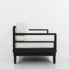 1950s German Modern Upholstered Oak Sofa