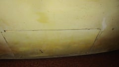 1950s Giant Sized Tin Hot Dog Advertising Americana Sign