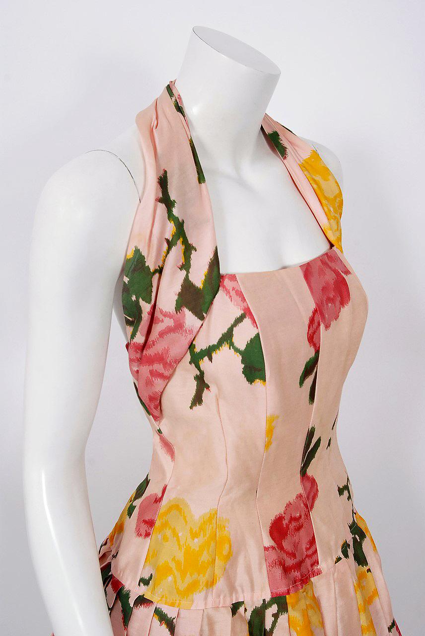 dress with yellow roses