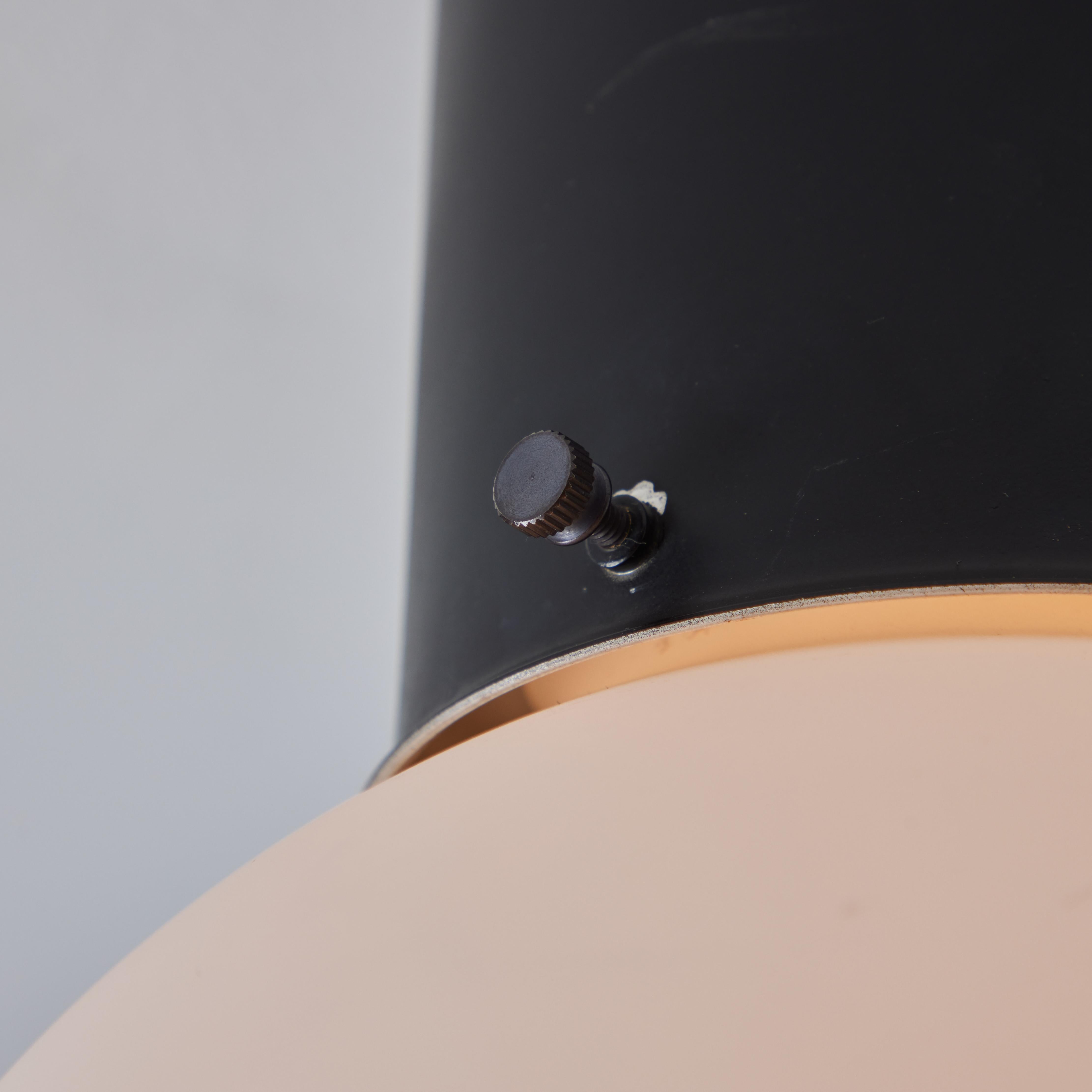 Lampada da soffitto in vetro e metallo Gilardi & Barzaghi del 1950 alla maniera dello Stilnovo 3