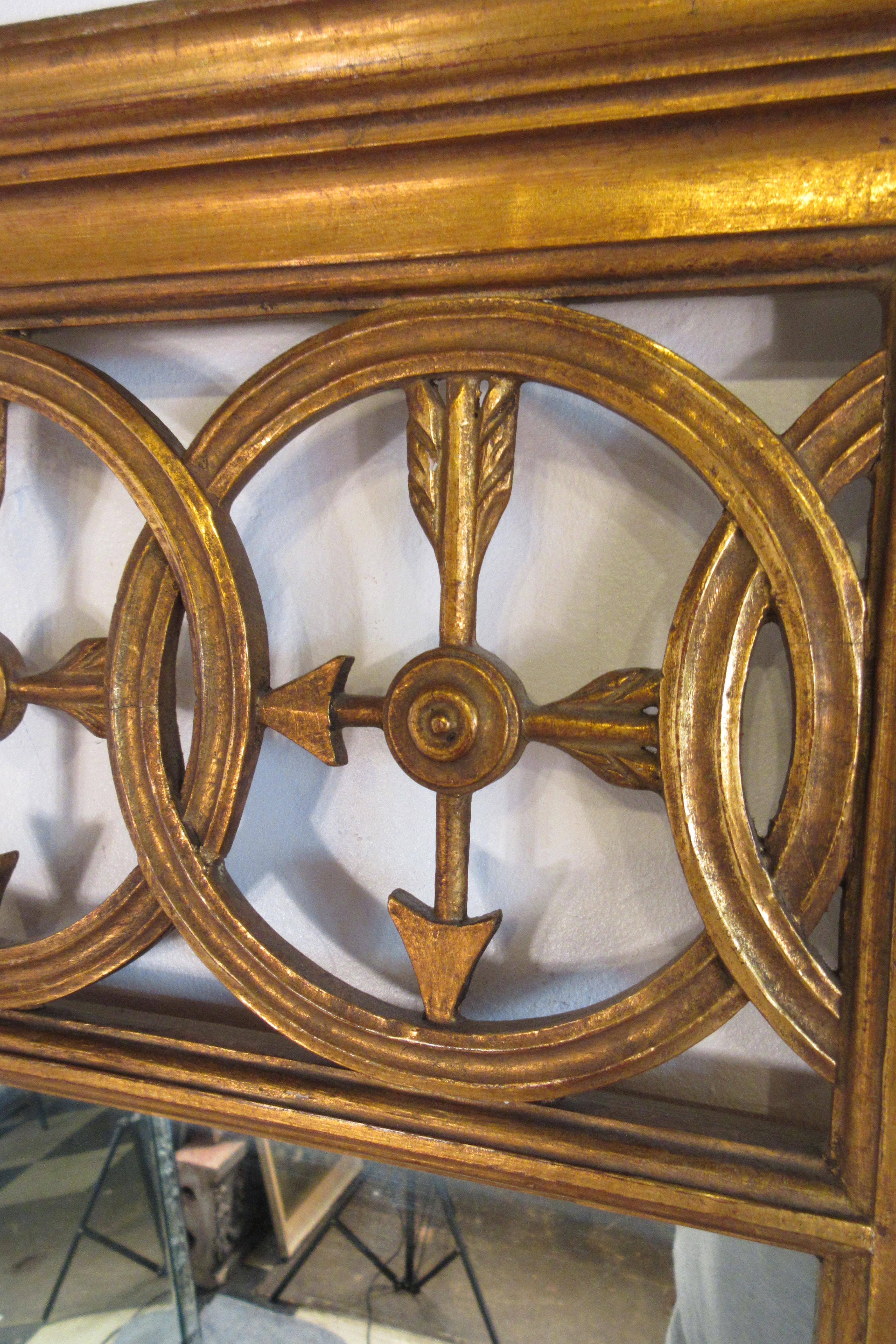 1950s Gilt Arrow Mirror 9