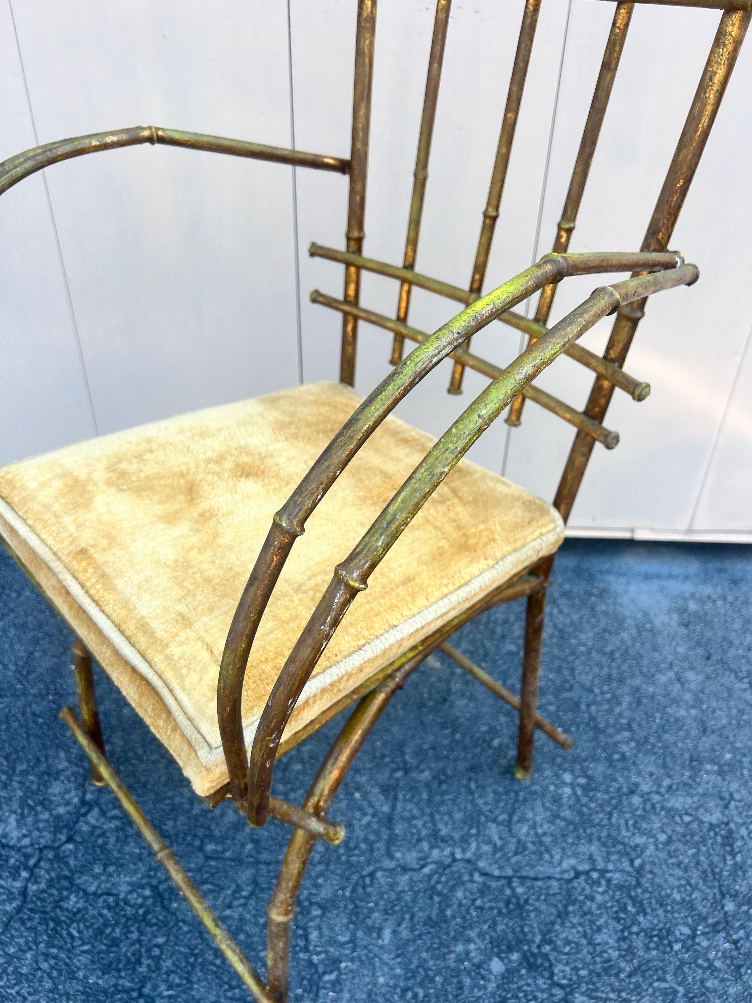 gold bamboo chairs