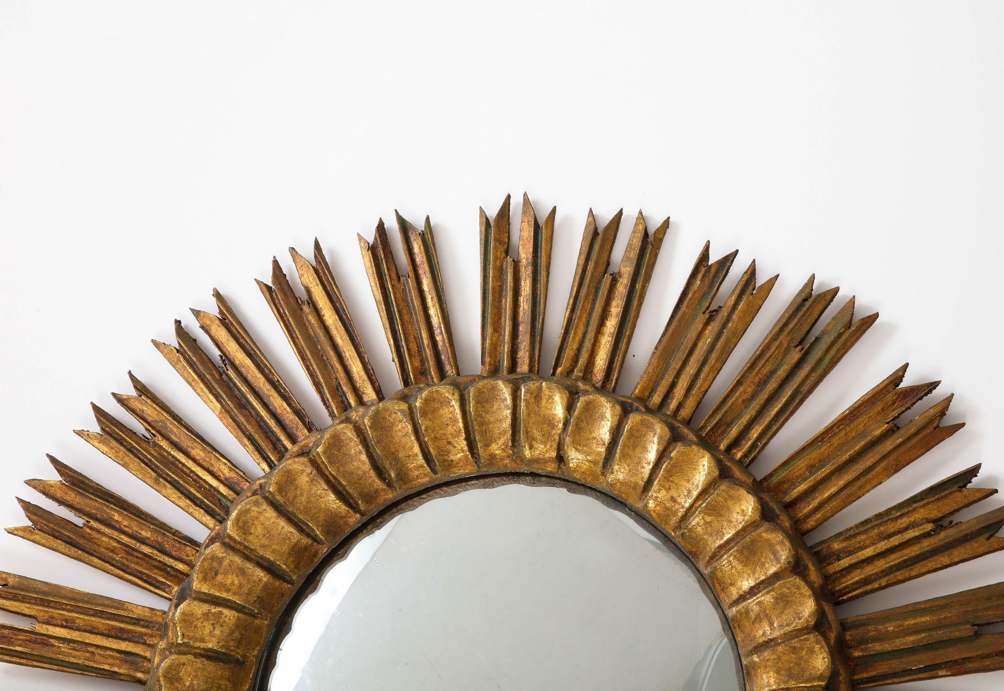 1950s Giltwood Sunburst Mirror 1