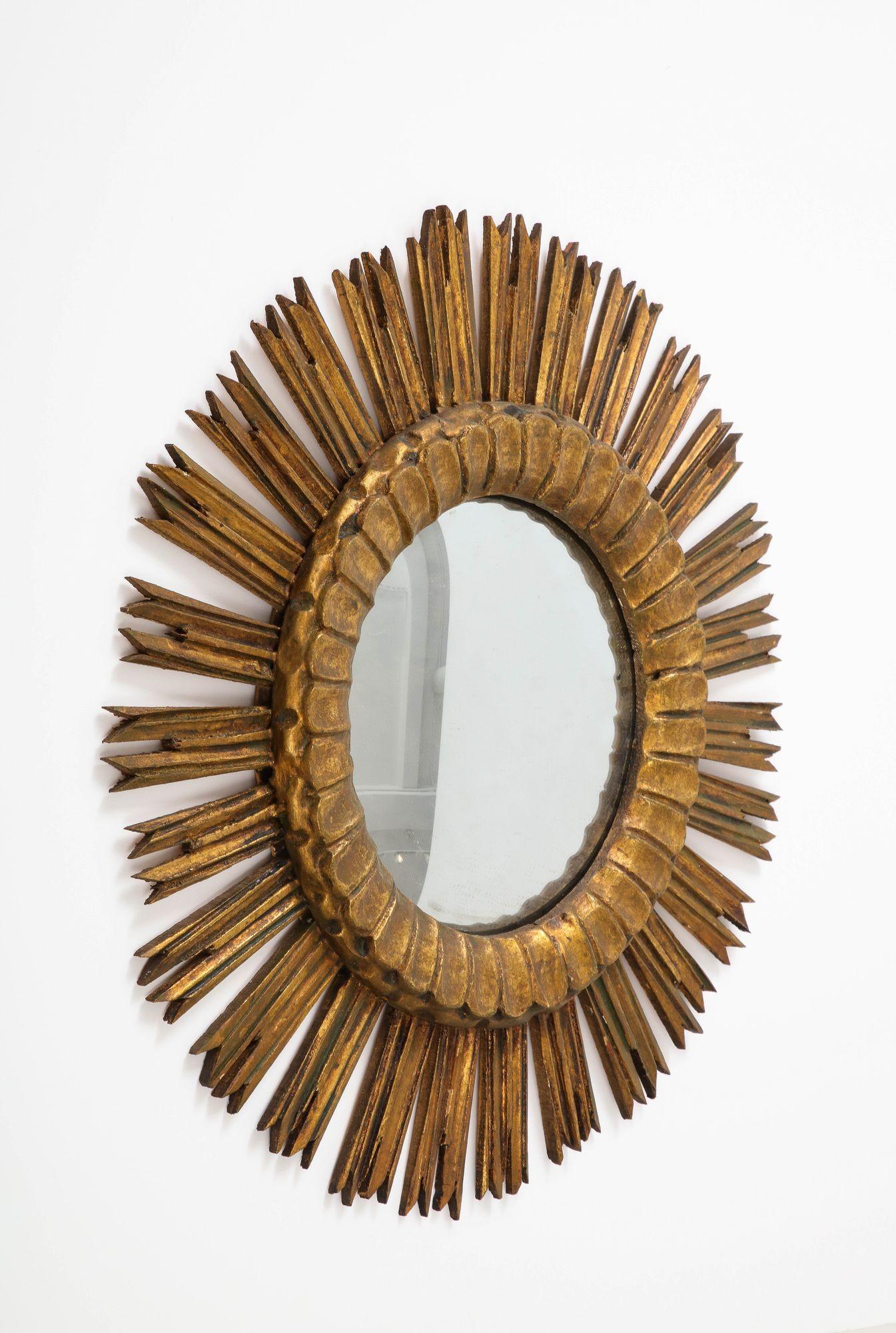 1950s Giltwood Sunburst Mirror 2