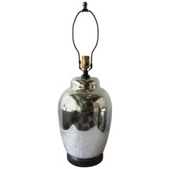 1950s Ginger Jar Mercury Glass Lamp