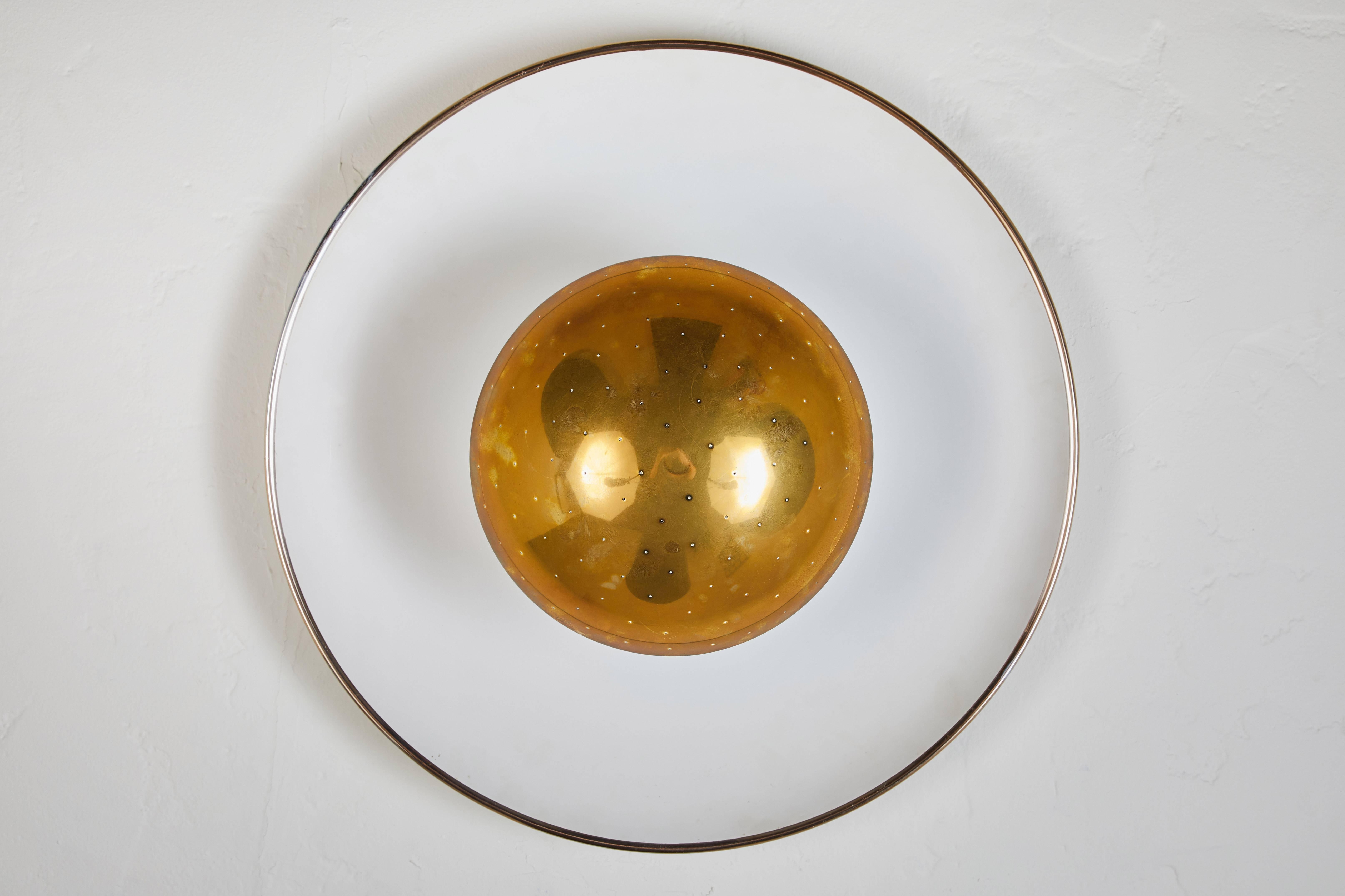 Painted 1950s Gino Sarfatti Ceiling Lamp Model #155 for Arteluce