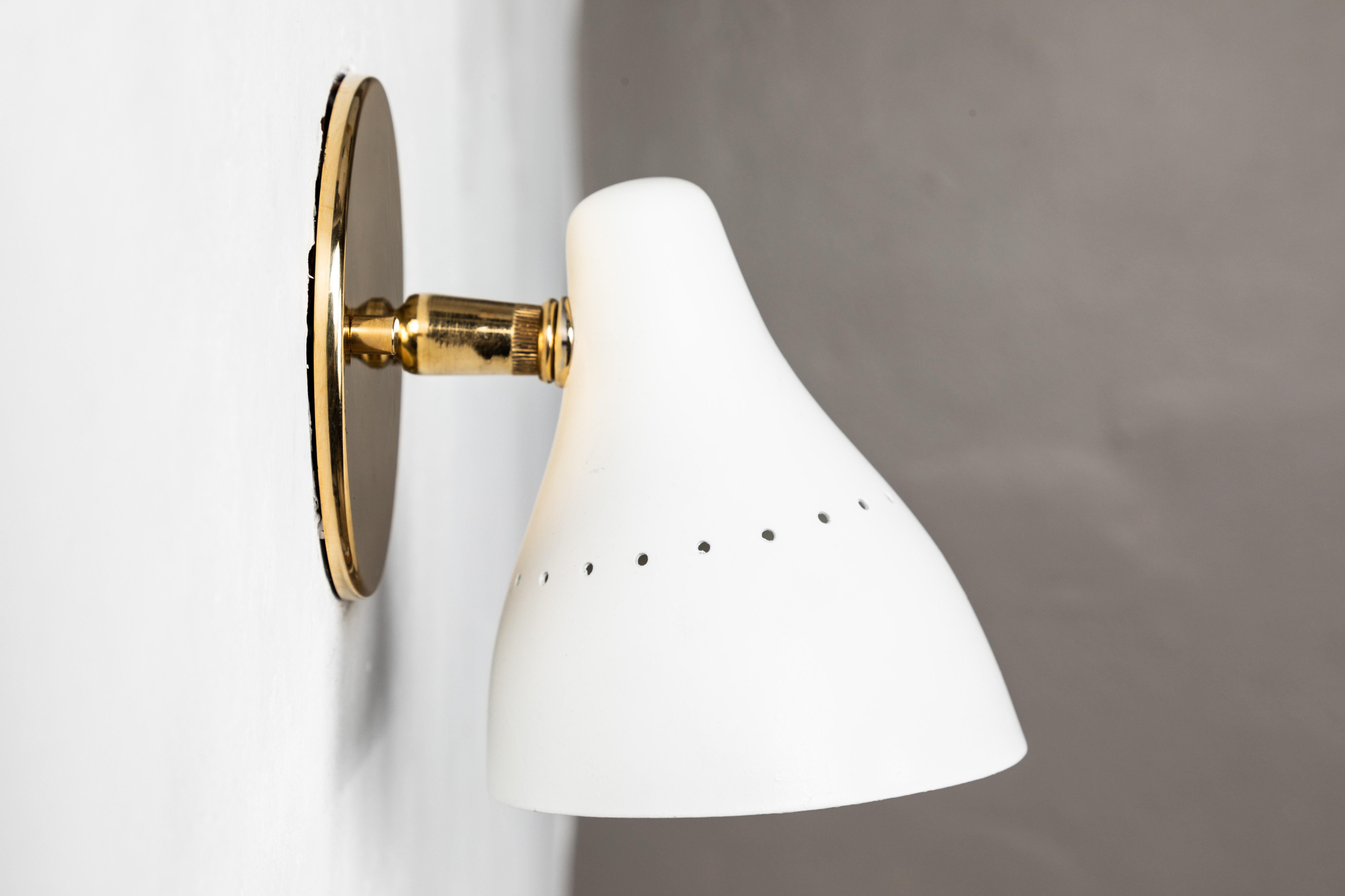 1950s Gino Sarfatti White Articulating Sconce for Arteluce 2