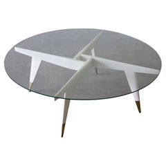1950er Gio Ponti-Glas-Couchtisch Modell 1101 Singer and Sons, Italien
