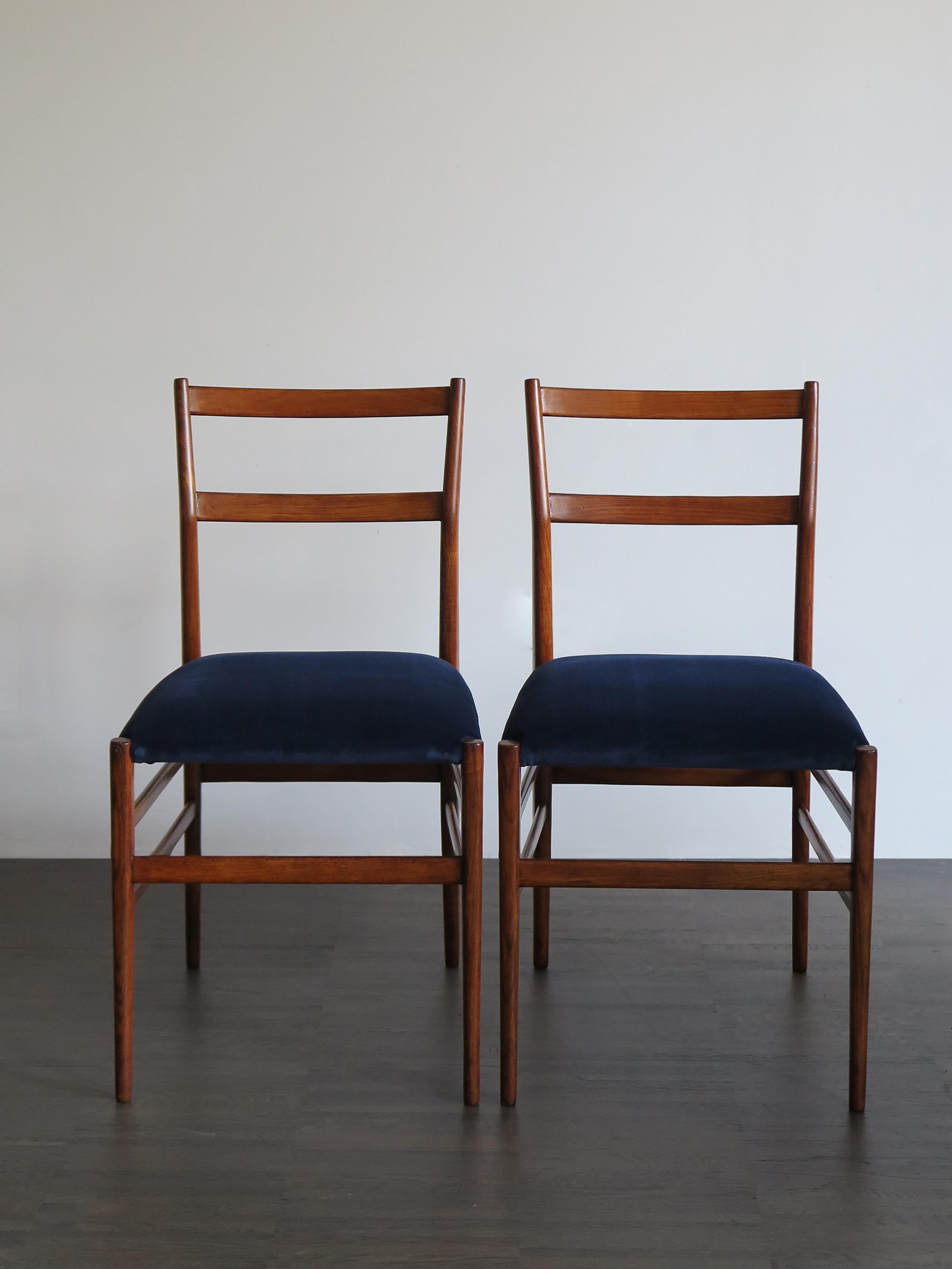 Mid-Century Modern 1950s Gio Ponti Italian Midcentury Design Dining Chairs 