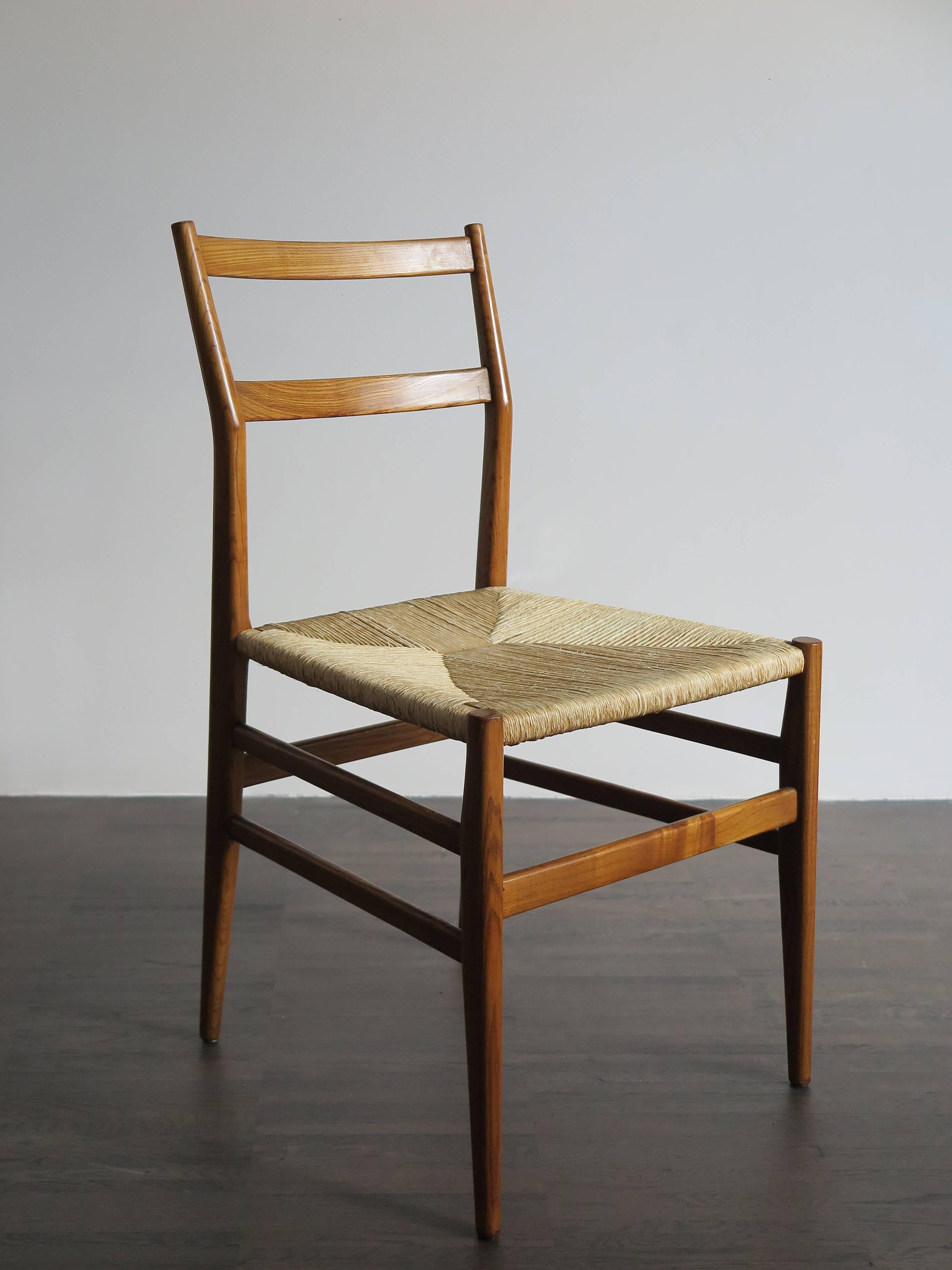 Mid-20th Century 1950s Gio Ponti Italian Midcentury Design Dining Chairs 