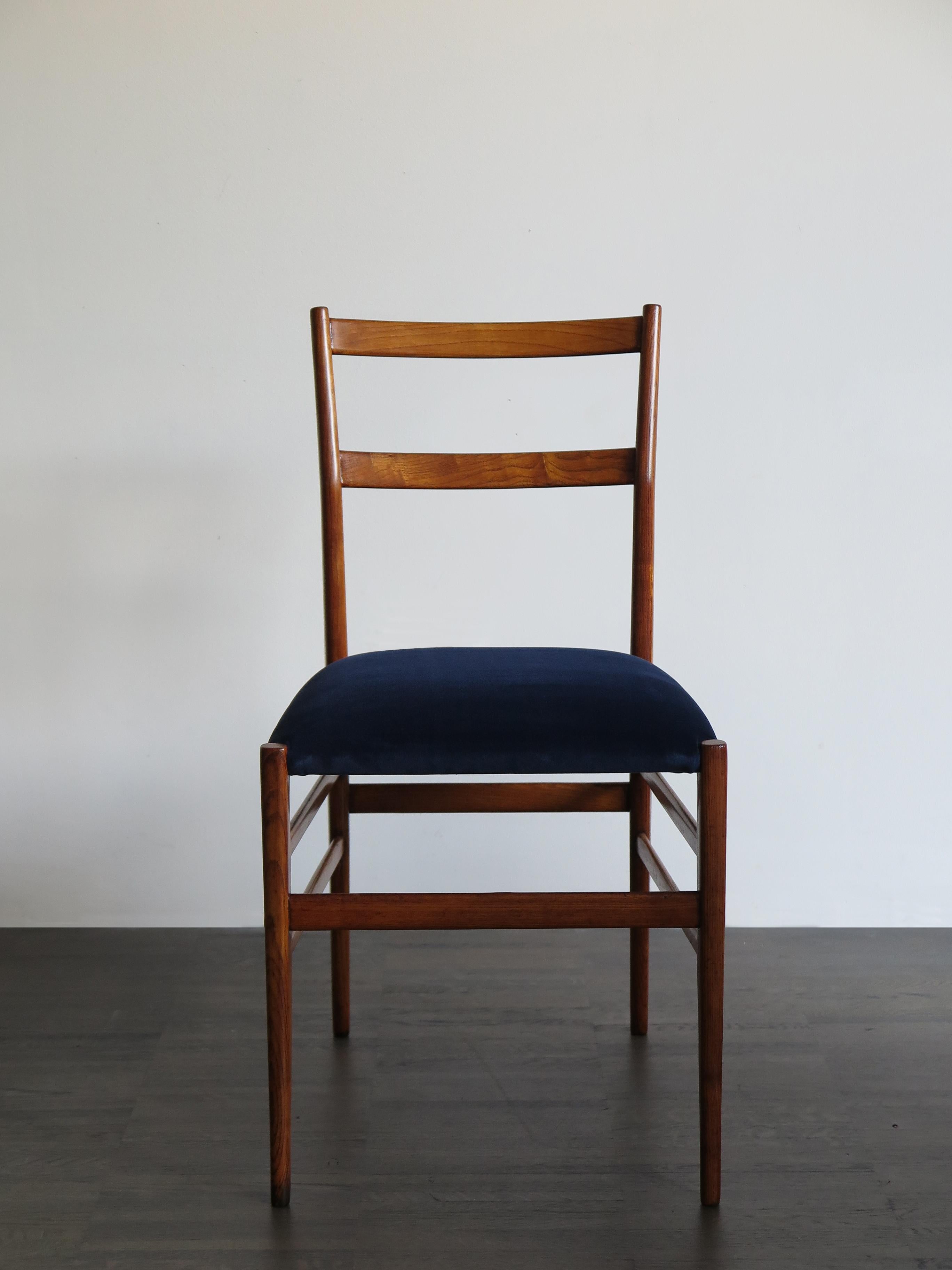 Mid-20th Century 1950s Gio Ponti Italian Midcentury Design Dining Chairs 