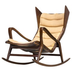 1950s Gio Ponti, attributed, Model 572 Rocking Chair for Cassina