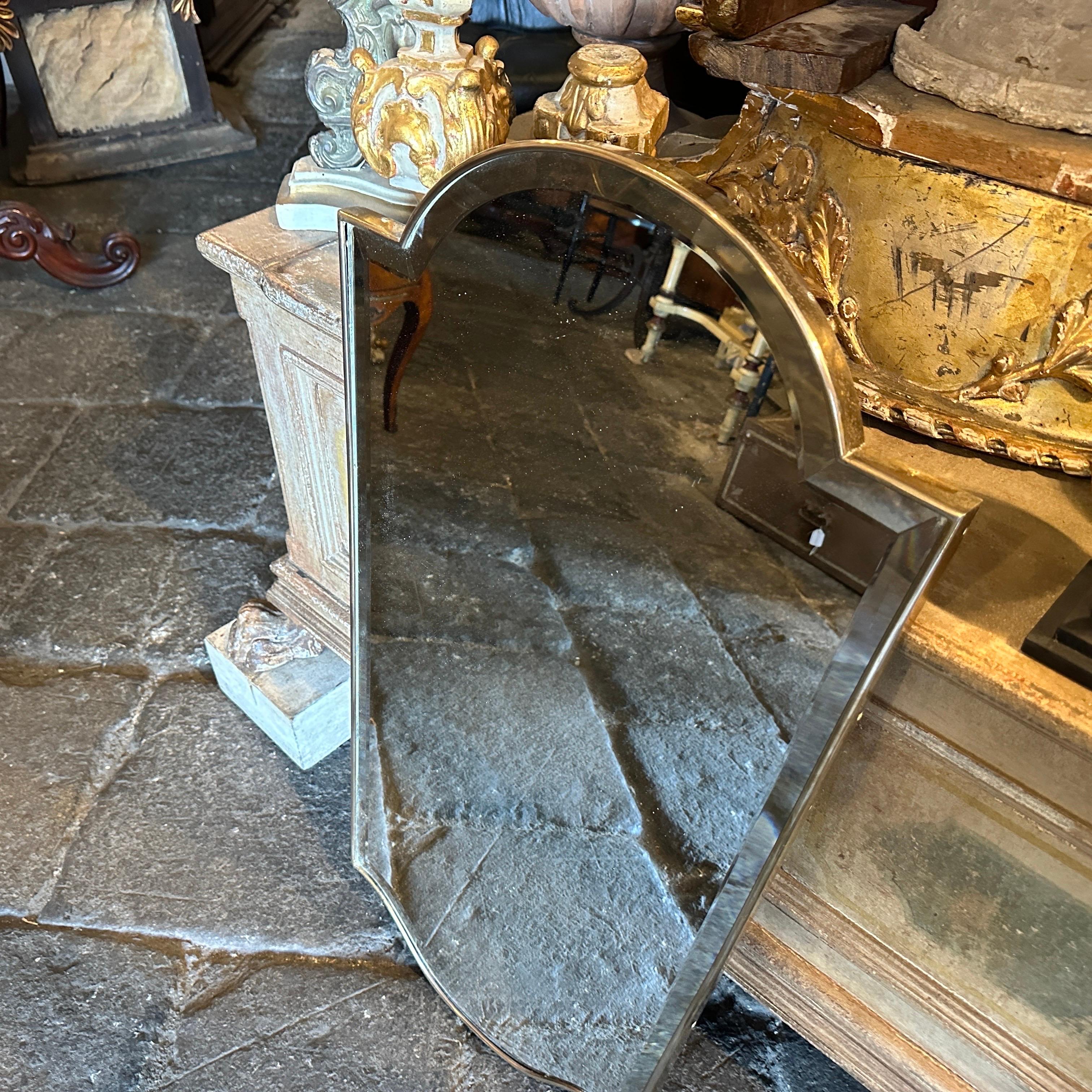 Specchio da parete italiano in ottone in stile Mid-Century Modern di Gio Ponti degli anni '1950 in vendita 5