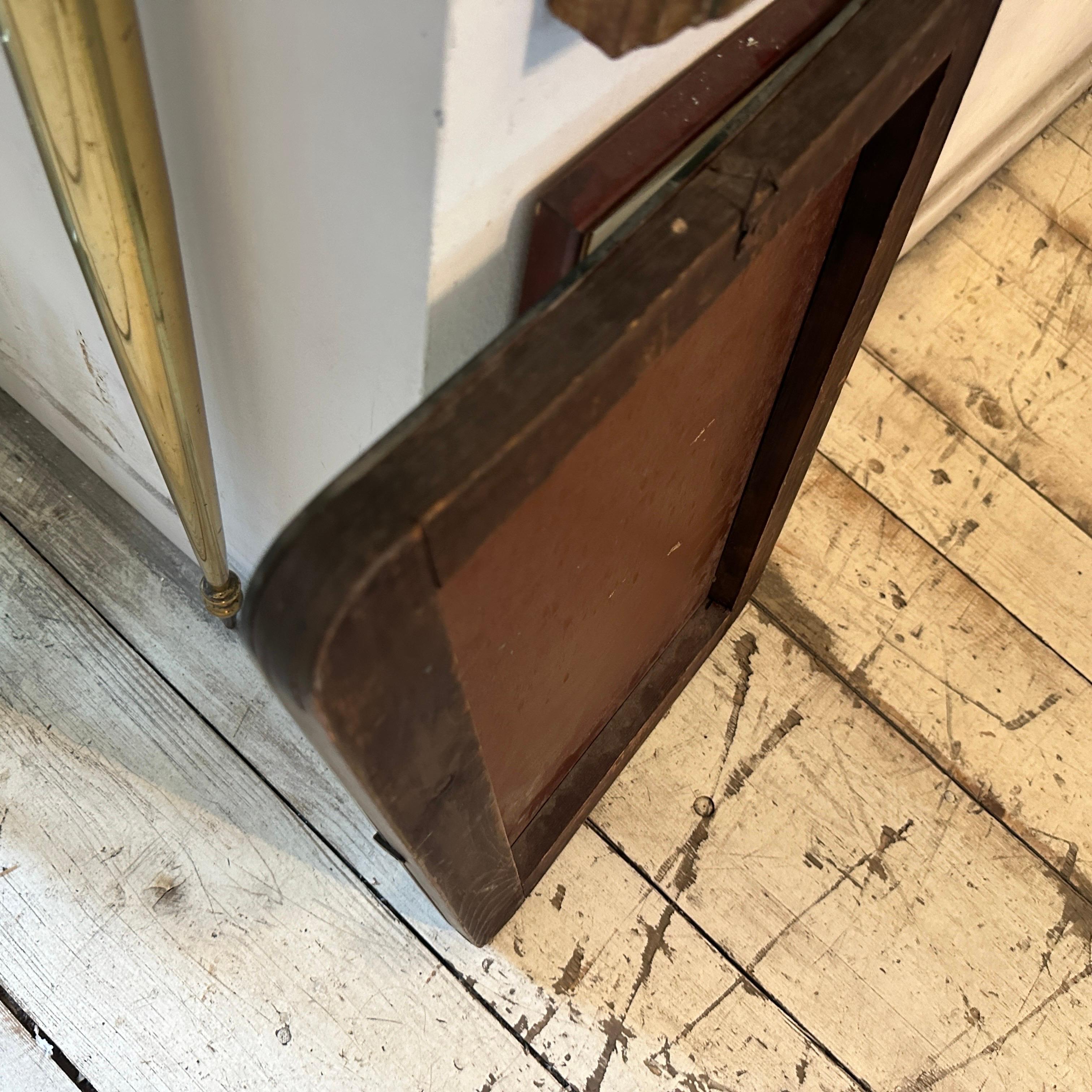1950s Mid-Century Modern Italian Wall Mirror For Sale 4
