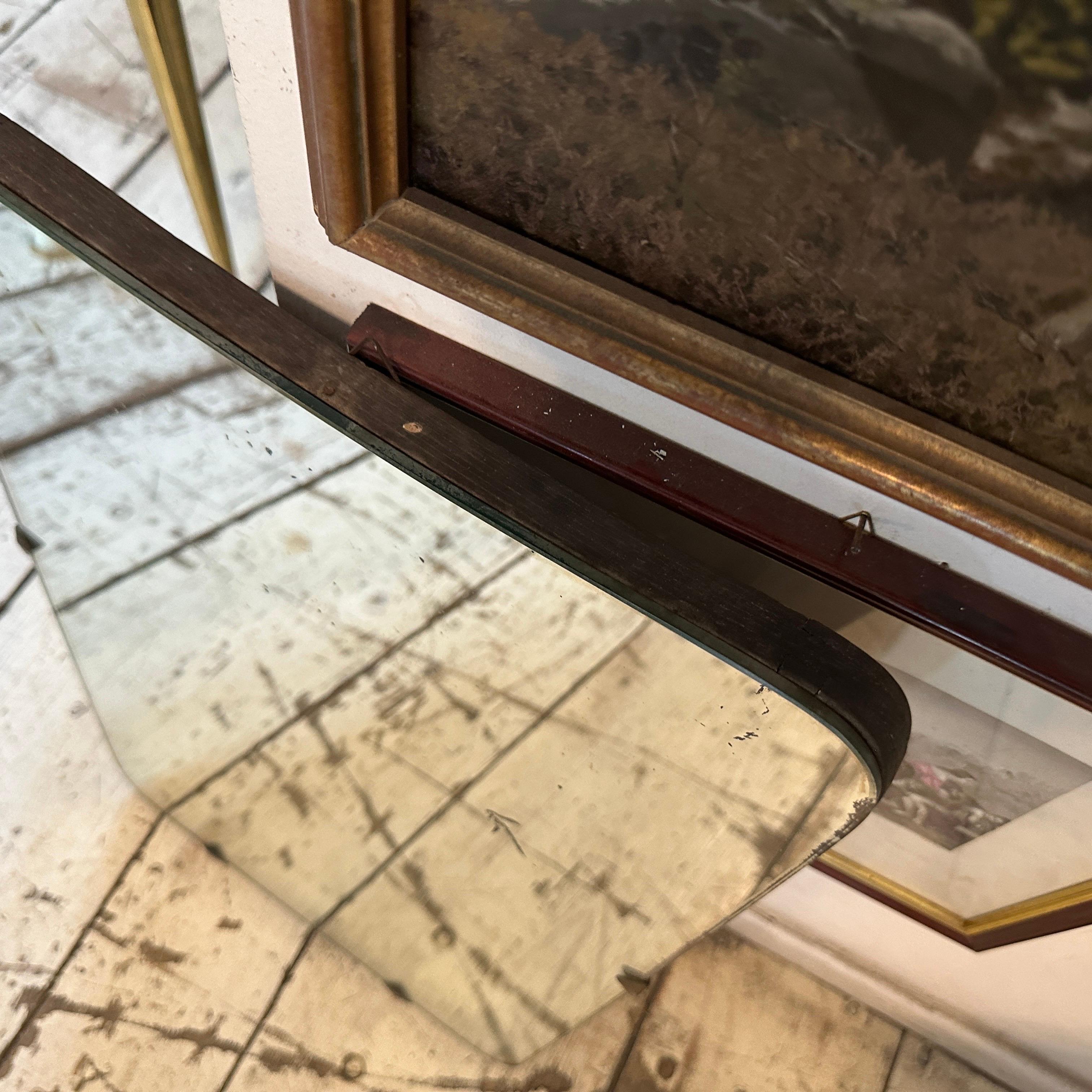 1950s Mid-Century Modern Italian Wall Mirror For Sale 1