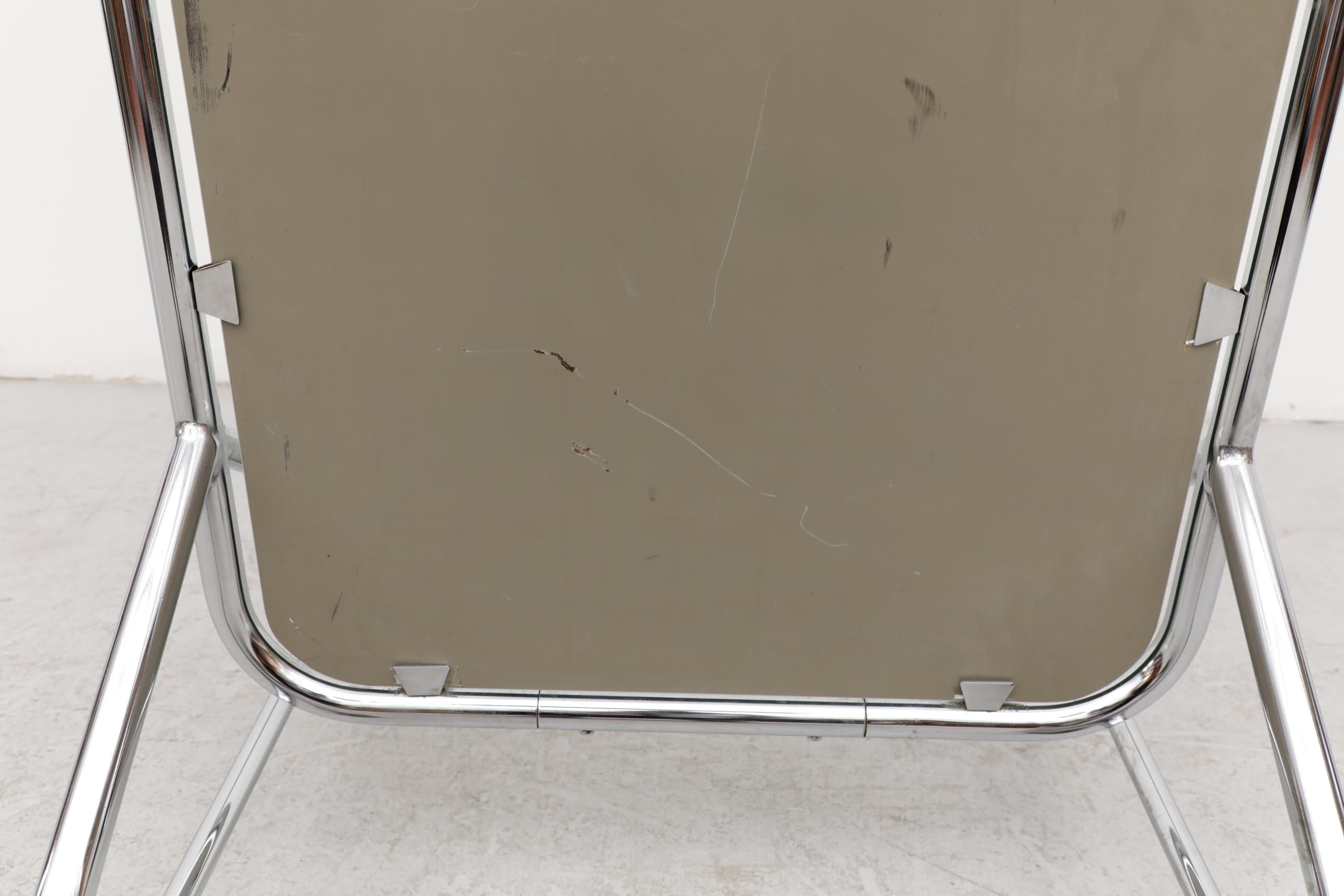 1950's Gispen Chrome Standing Mirror with Wheels 2