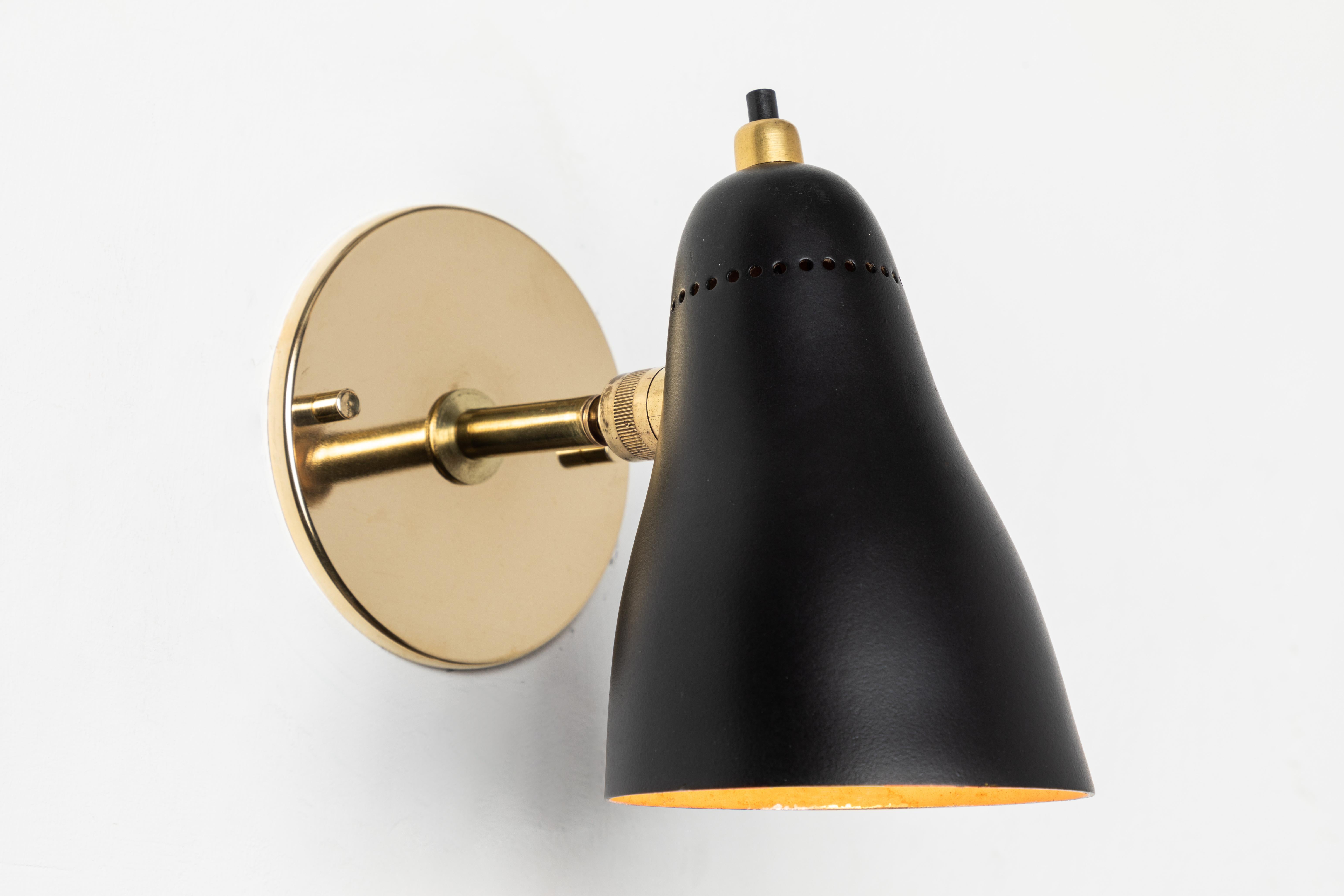 Painted 1950s Giuseppe Ostuni Articulating Sconce for O-Luce
