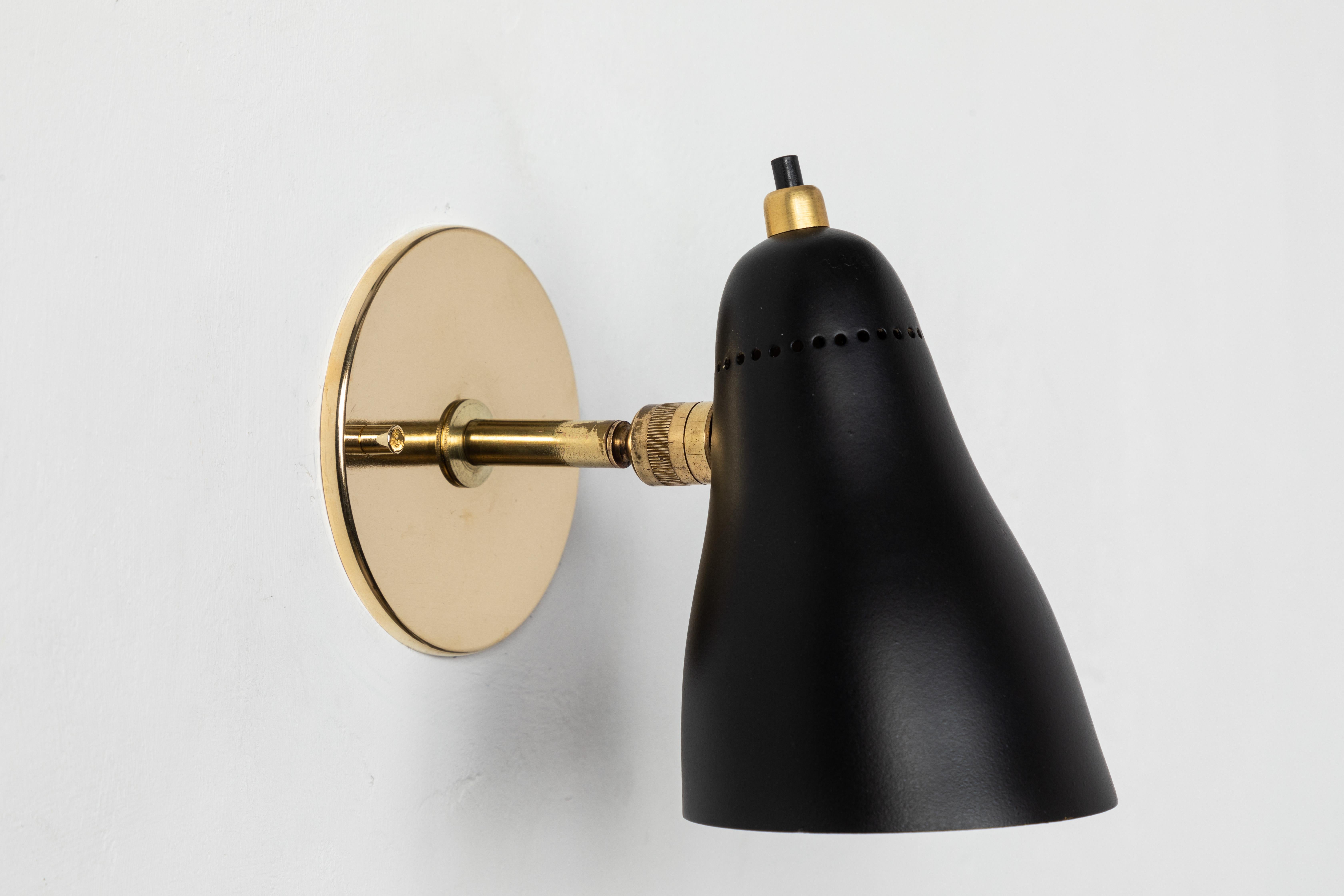 Brass 1950s Giuseppe Ostuni Articulating Sconce for O-Luce