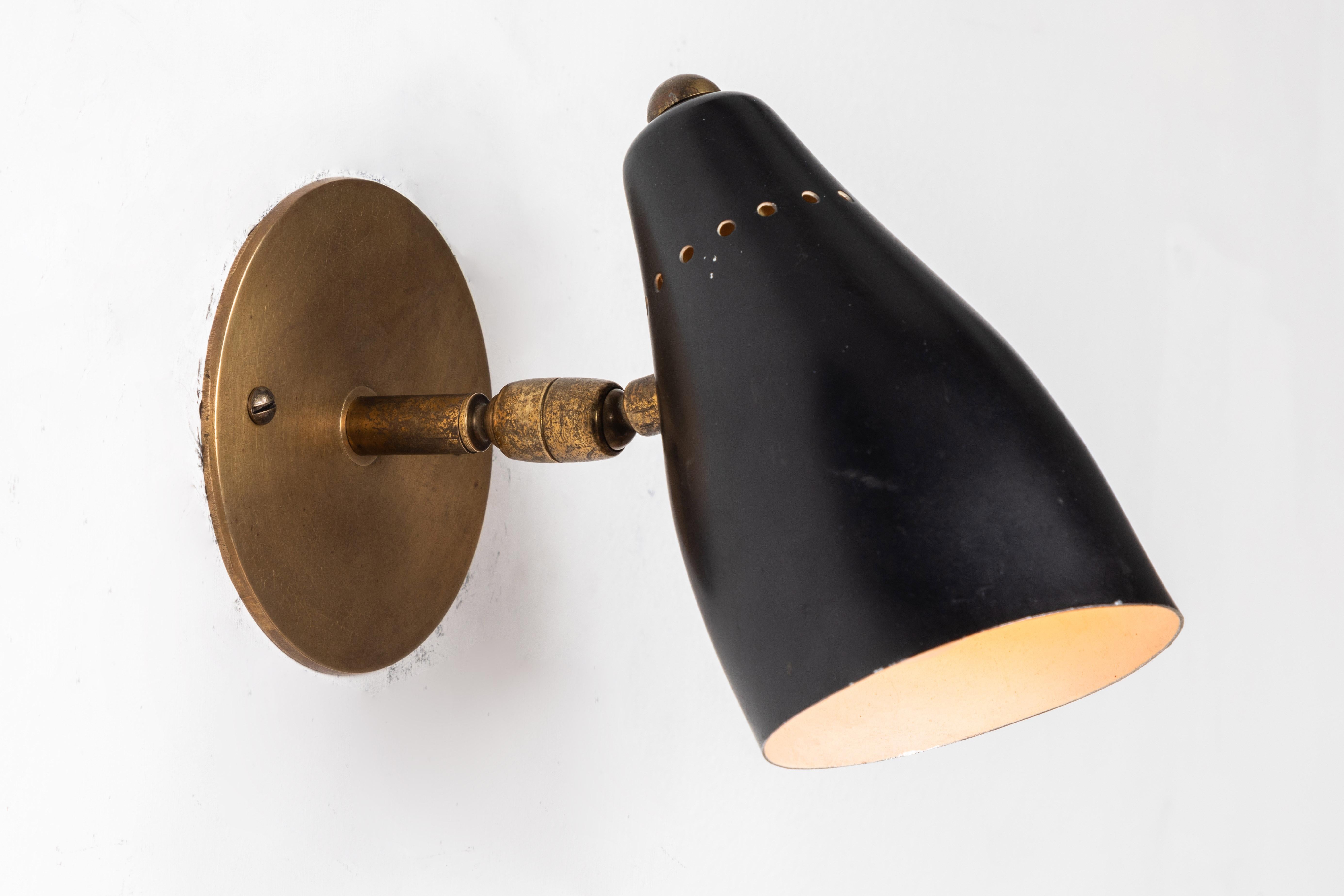 Mid-20th Century 1950s Giuseppe Ostuni Articulating Sconces for O-Luce