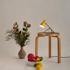 Lampada da parete o da tavolo gialla "Ochetta" di Giuseppe Ostuni del 1950 per O-Luce