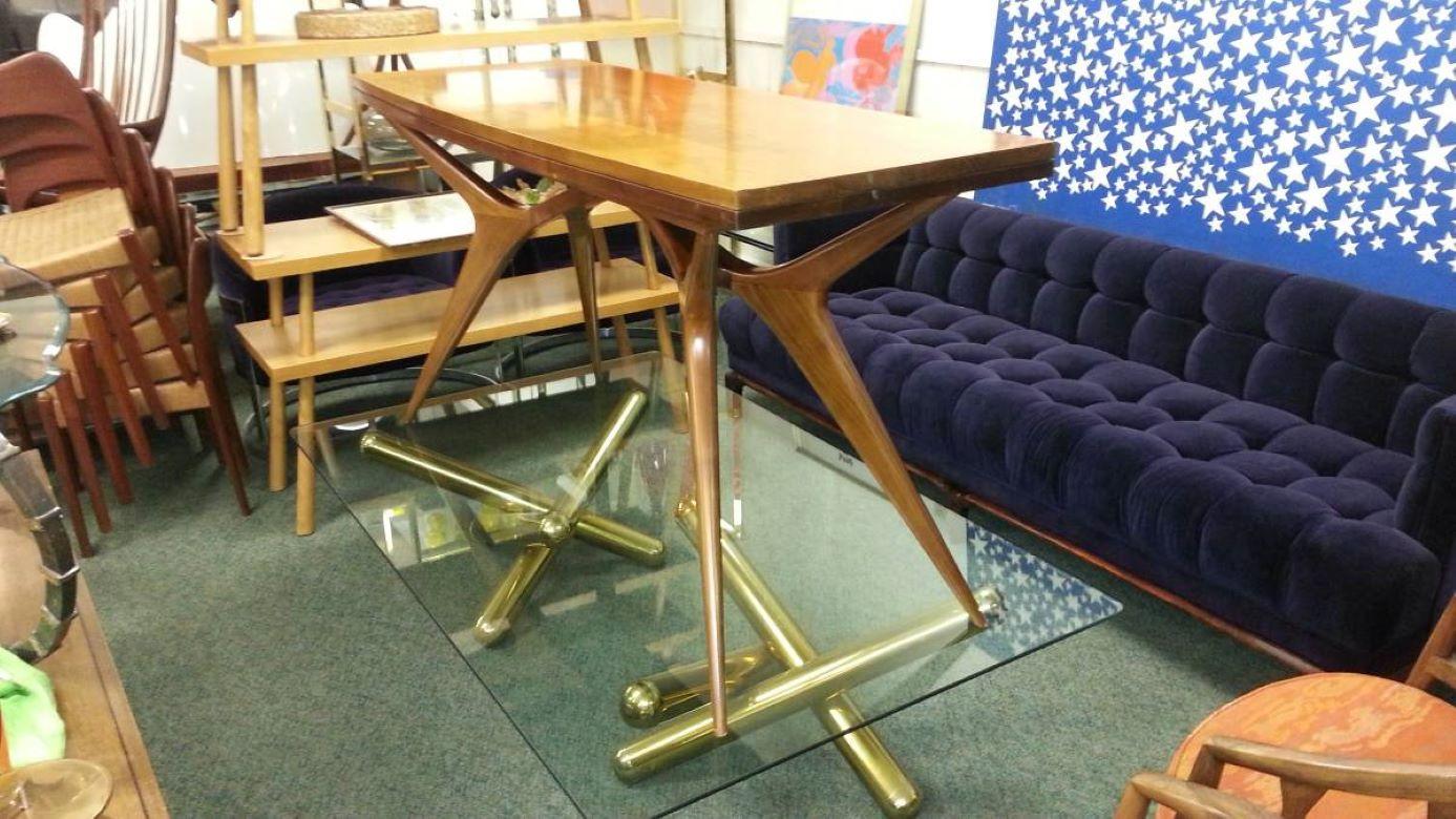 1950s Giuseppe Scapinelli Brazilian Dining Table or Console Table Mid Century For Sale 7