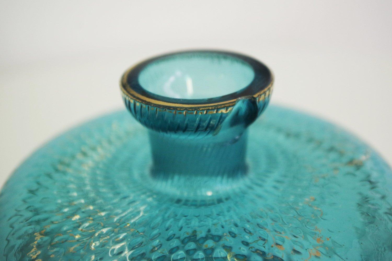 1950s Glass and 24-Karat Gold Cognac Holder - Vintage Italian Barware For Sale 1