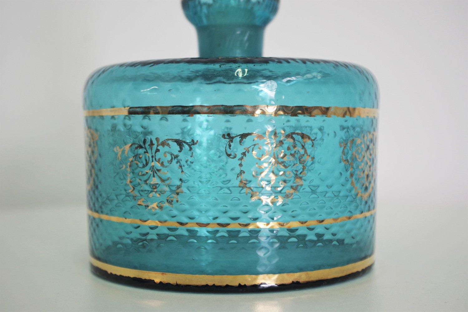 1950s Glass and 24-Karat Gold Cognac Holder - Vintage Italian Barware For Sale 5