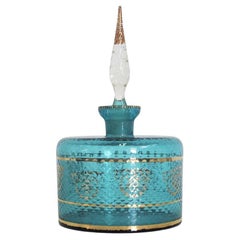porte-cognac en verre et or 24 carats des années 1950 - Vintage Italian Barware