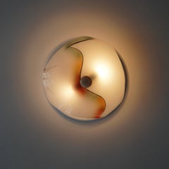 1950s Glass Flush Mount