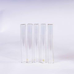Tubes à culture de laboratoire en verre des années 1950 - Lot de cinq